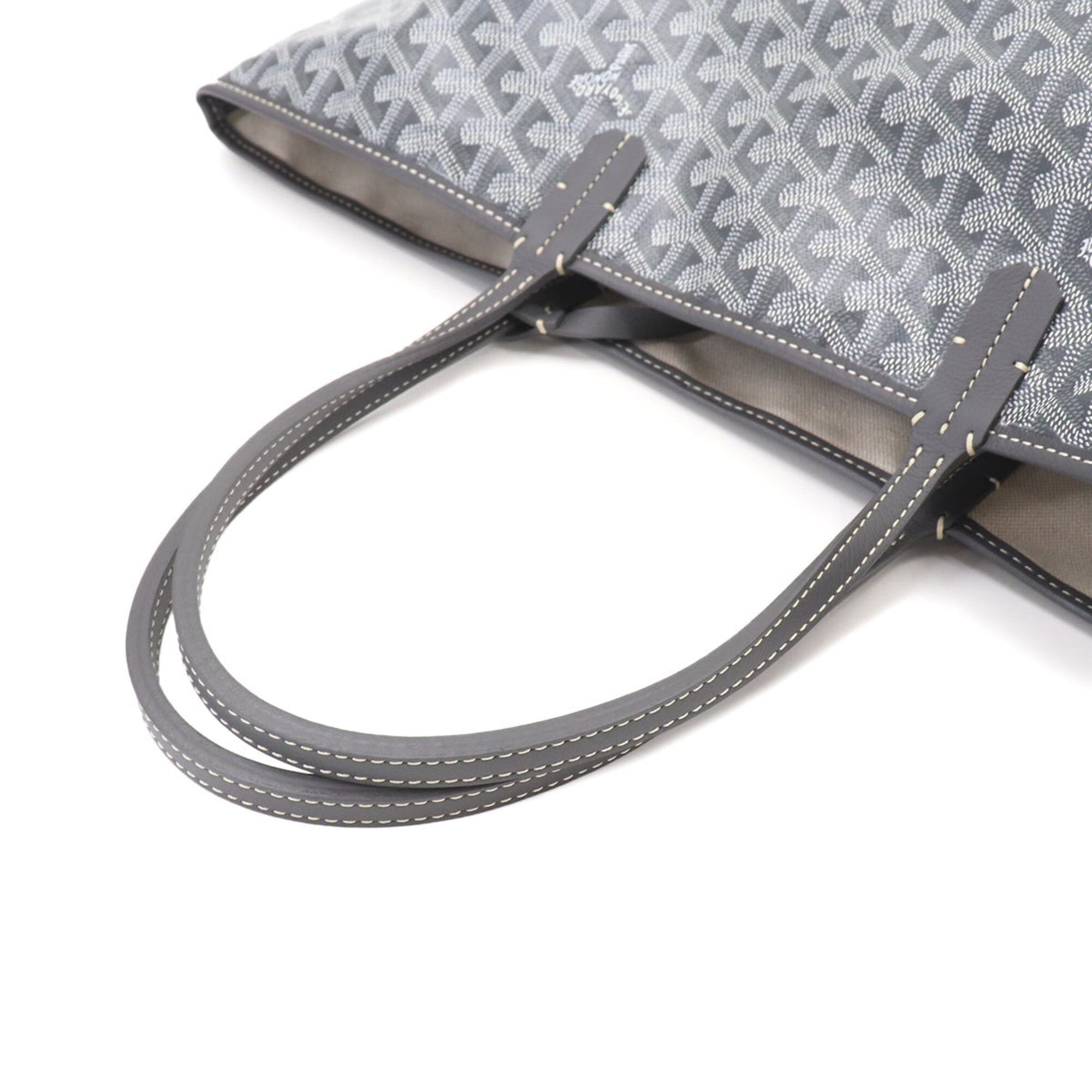 Goyard Gray Pvc Leather Handbag Tote Bag (Pre-Owned)