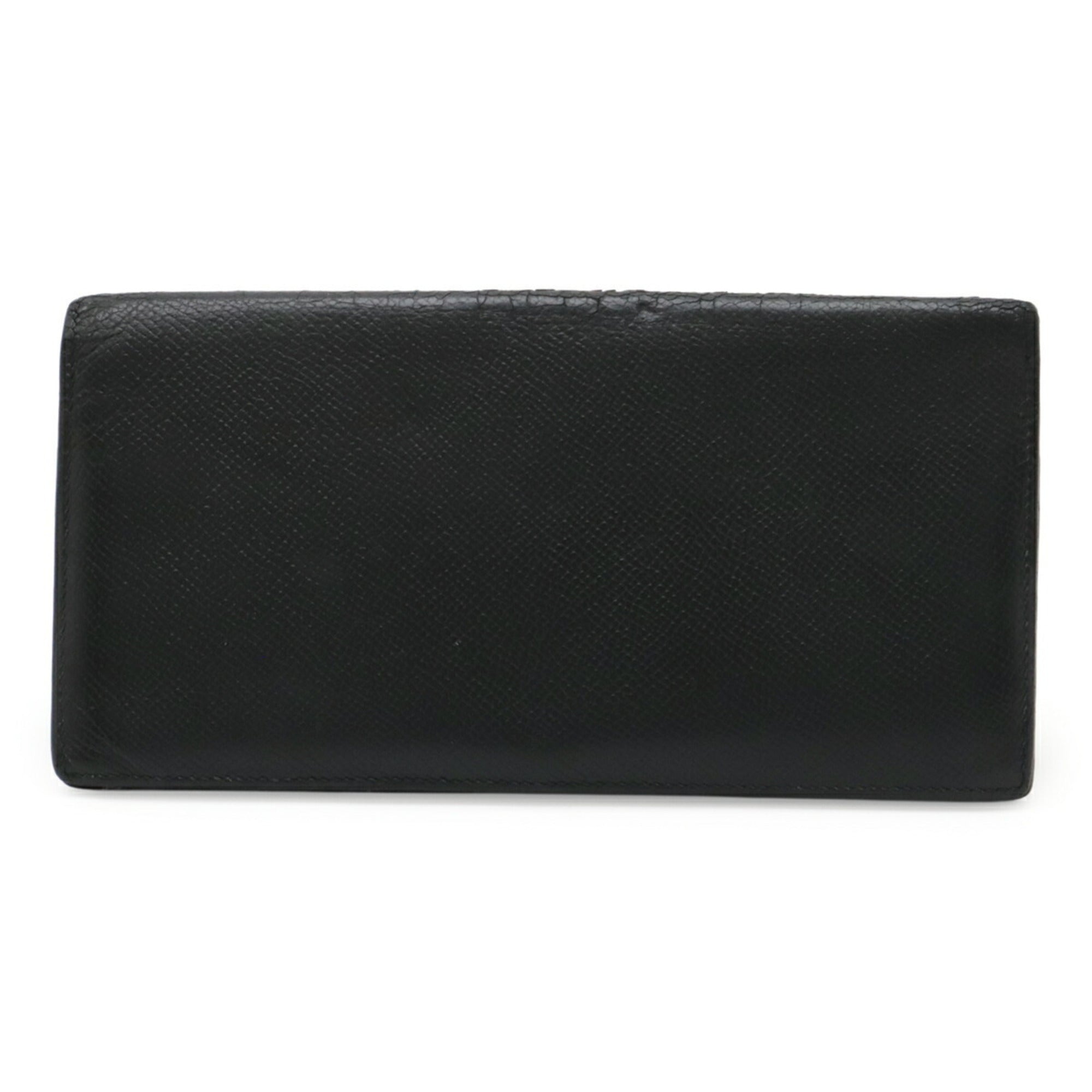 Hermes Black Epsom Leather Long Bill Wallet (Bi-Fold) (Pre-Owned)