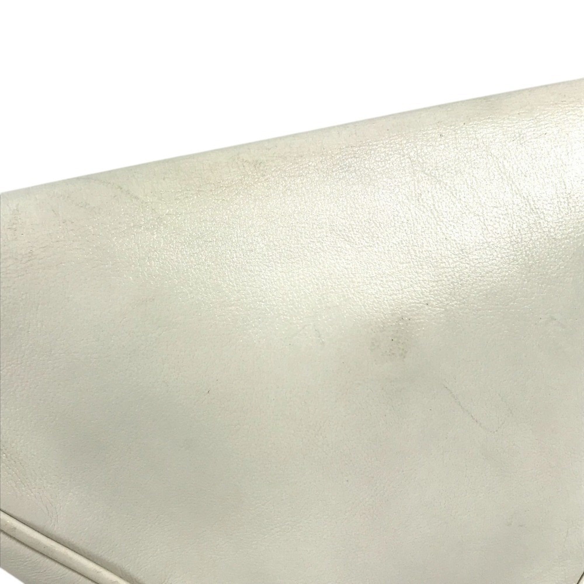 Celine Black White Leather Pochette Shoulder Bag (Pre-Owned)