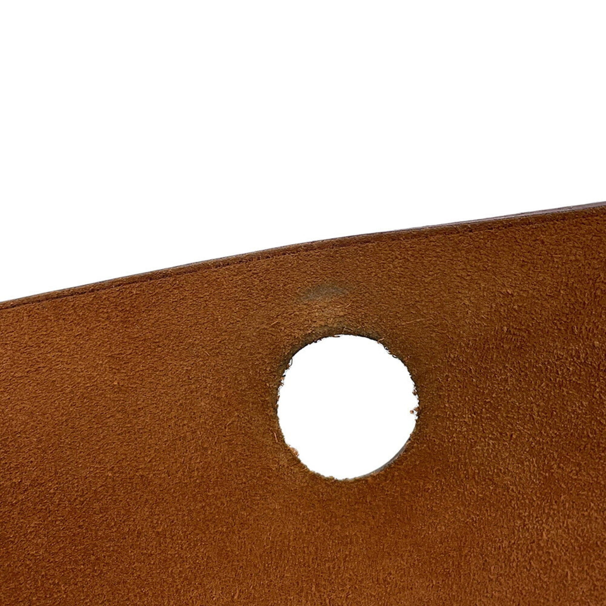 Hermes Beige Brown Ecru Toile H Leather Handbag (Pre-Owned)