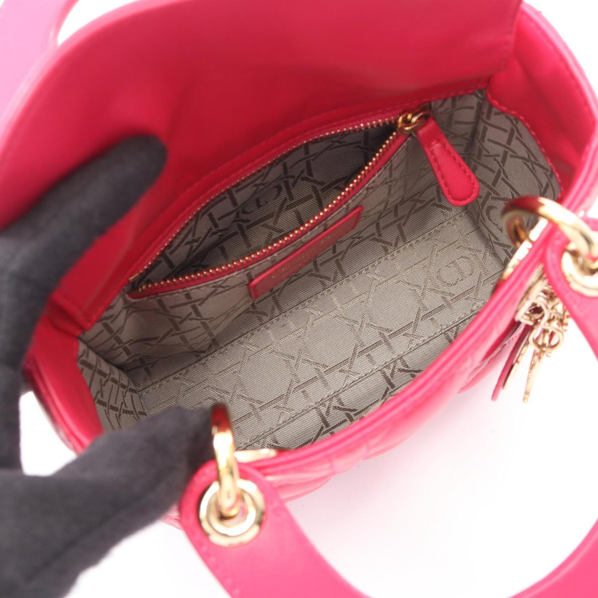 Christian Dior Pink Leather Handbag (Pre-Owned)