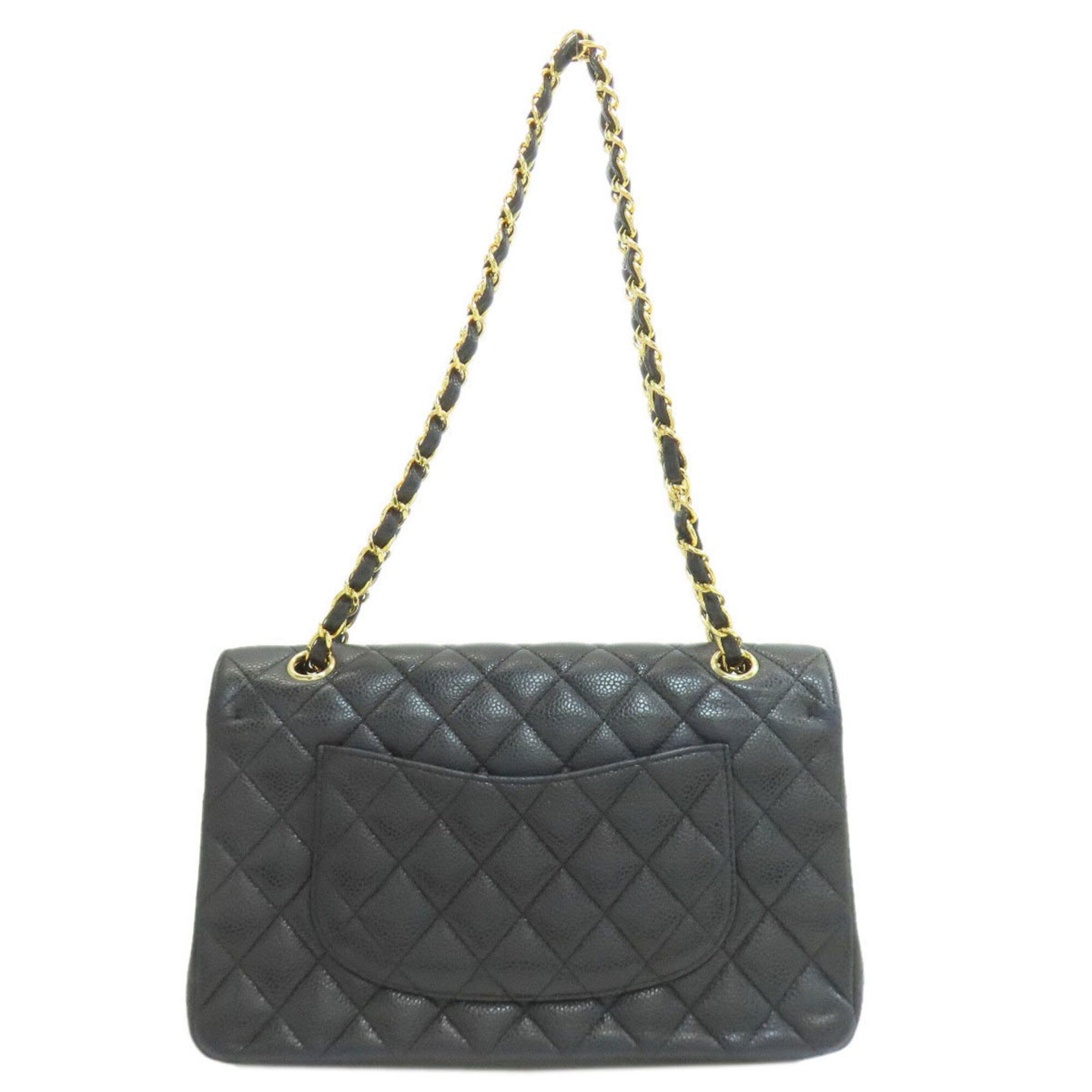 Chanel Black Leather Shoulder Bag (Pre-Owned)