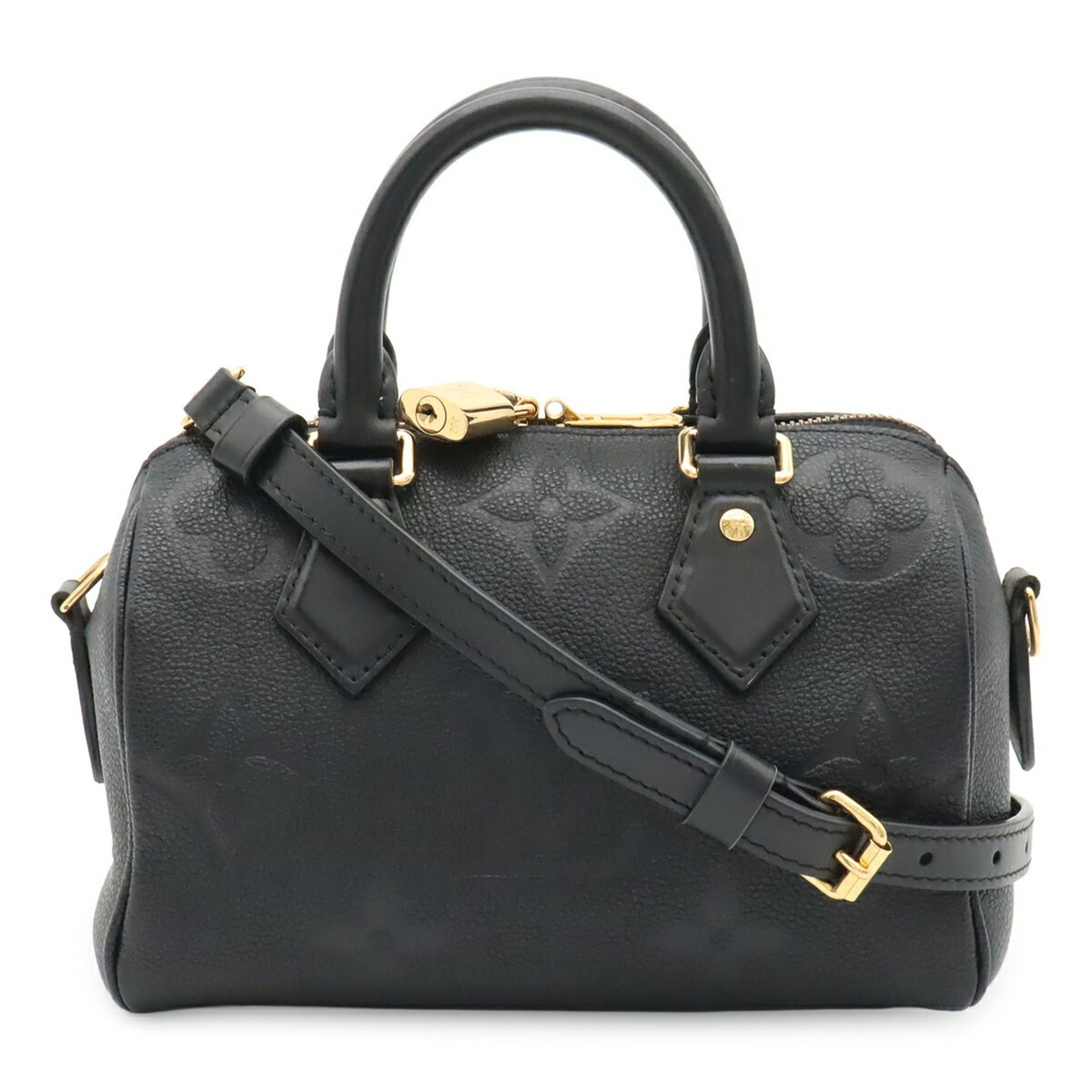 Louis Vuitton Black Noir Leather Handbag Shoulder Bag (Pre-Owned)