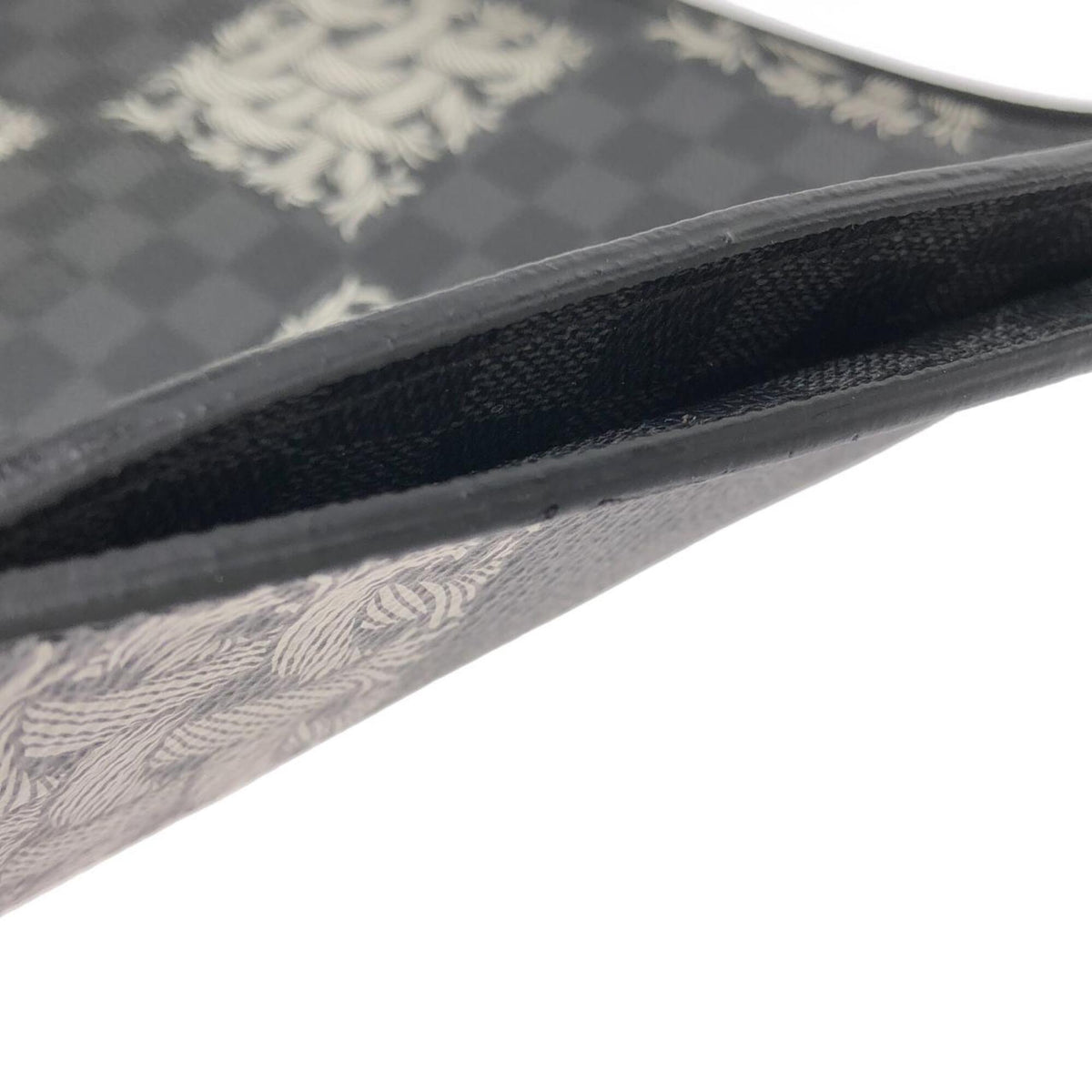 Louis Vuitton Graphite Coated Canvas Handbag Pochette (Pre-Owned)