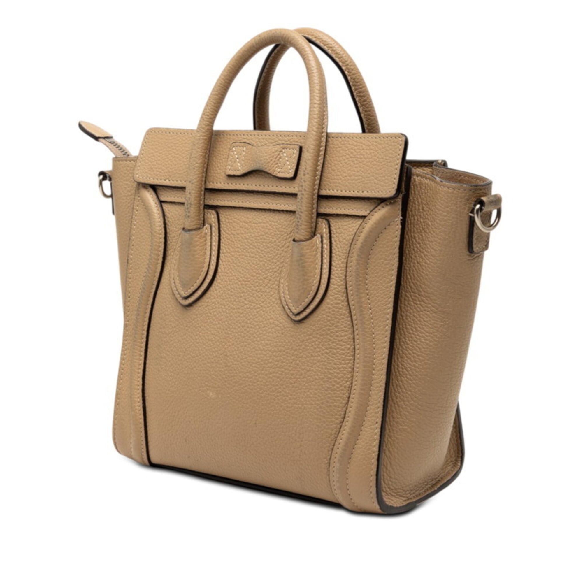 Celine Beige Leather Handbag (Pre-Owned)