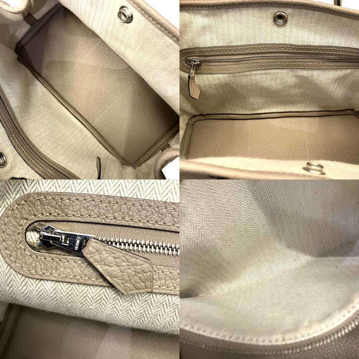 Hermes Beige Country Leather Handbag (Pre-Owned)