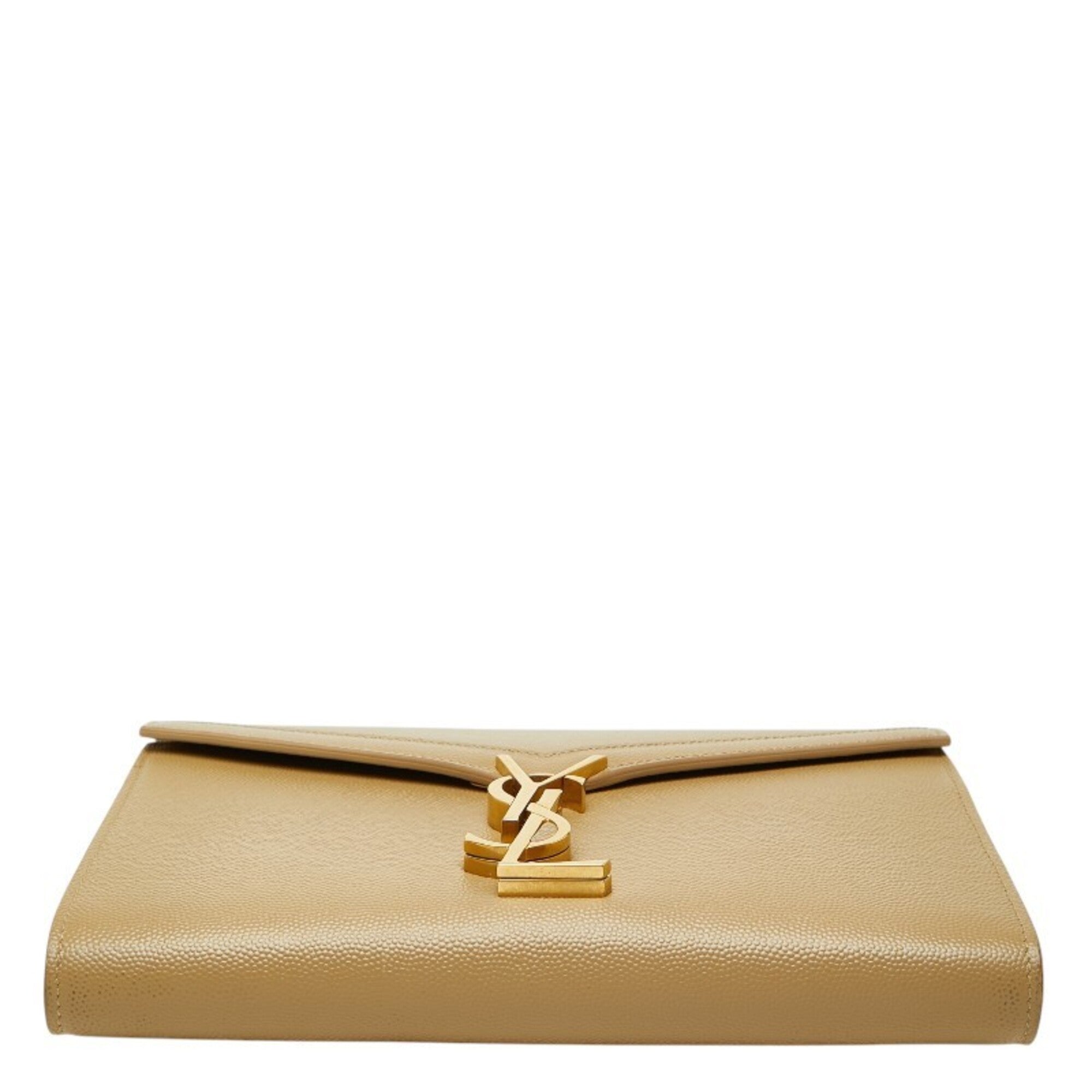 Saint Laurent Beige Leather Shoulder Bag (Pre-Owned)