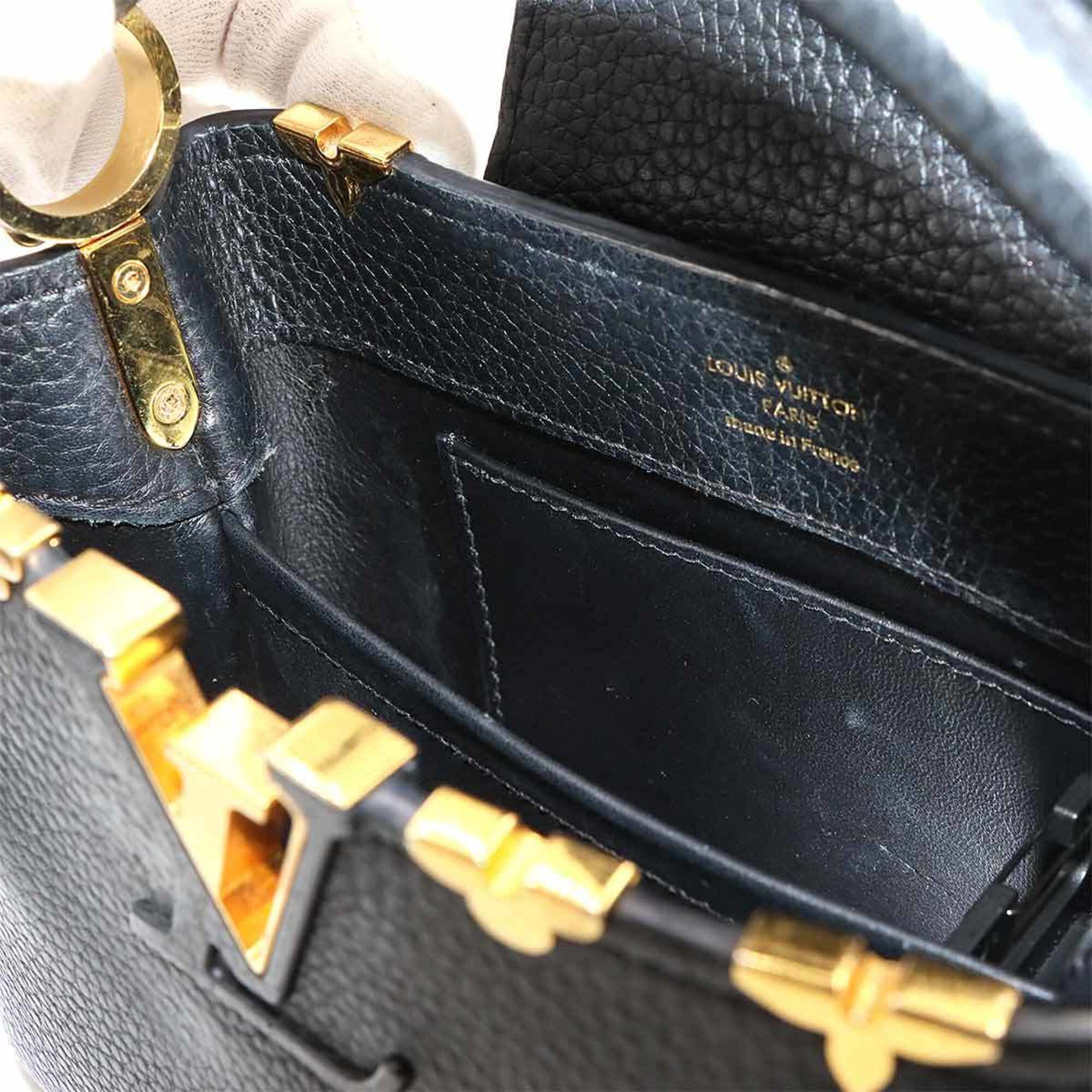 Louis Vuitton Black Capucines Noir Handbag (Pre-Owned)