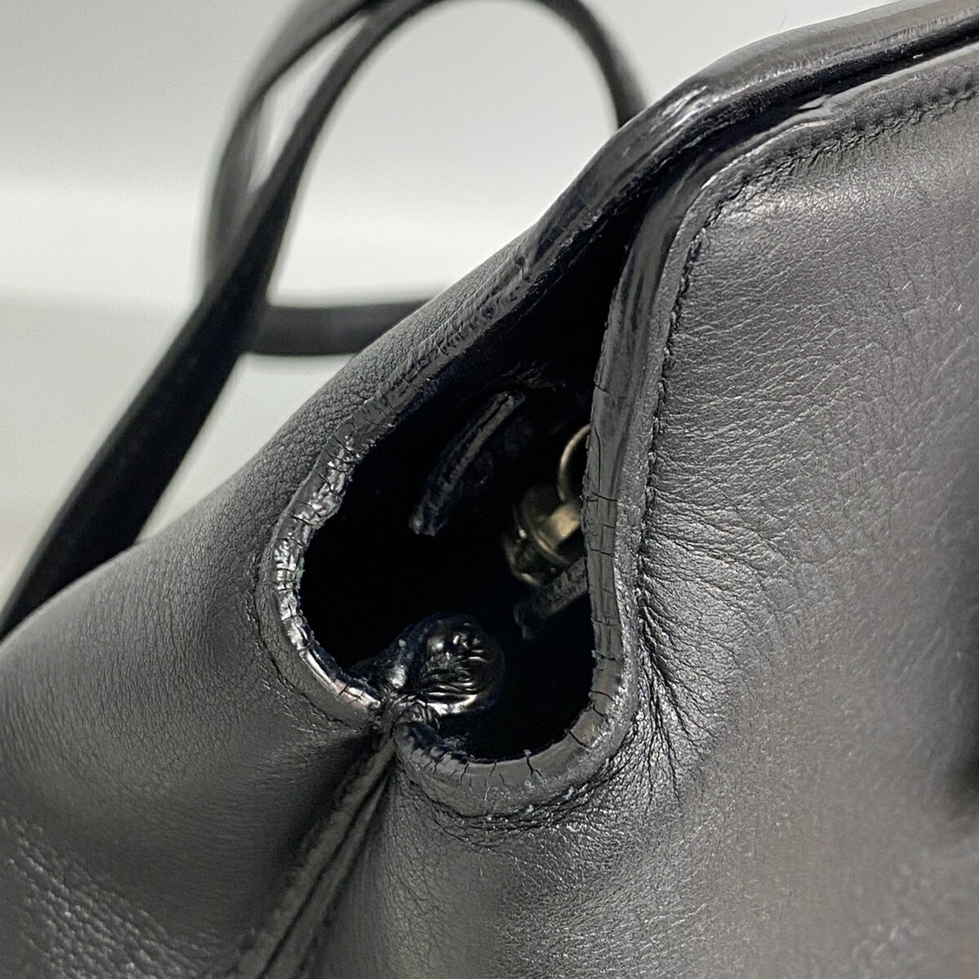 Cartier Black Leather Tote Bag (Pre-Owned)