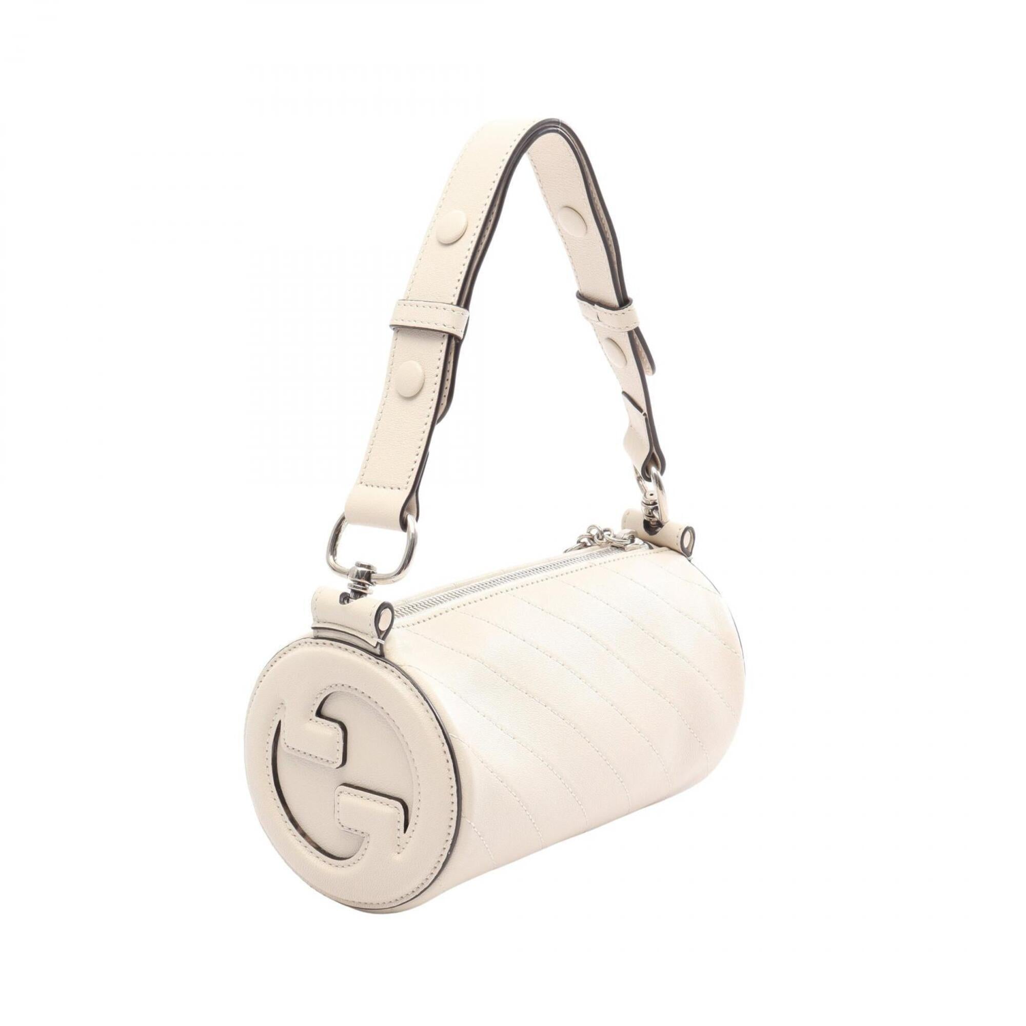 Gucci Ivory Leather Handbag Shoulder Bag (Pre-Owned)