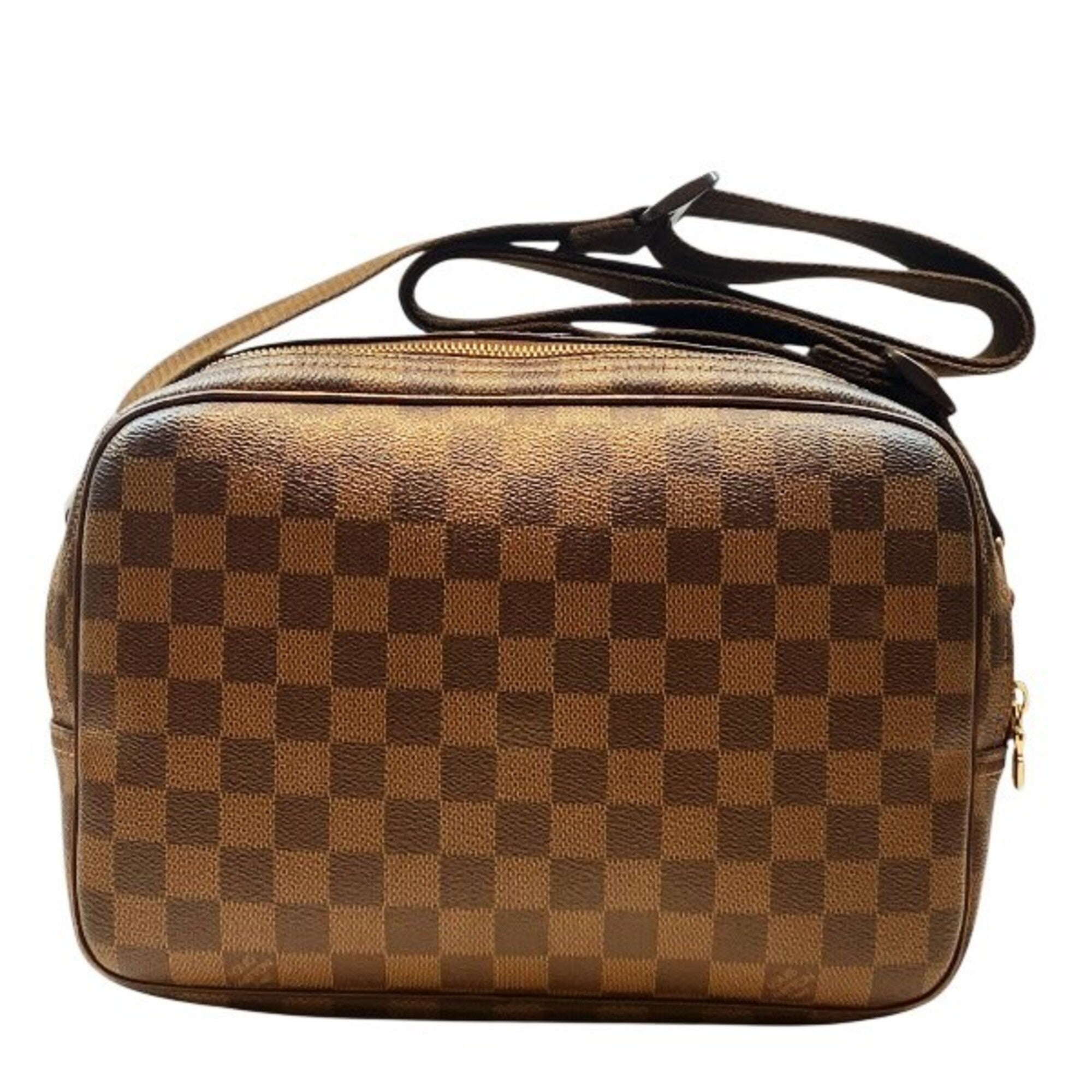 Louis Vuitton Brown Handbag Shoulder Bag (Pre-Owned)