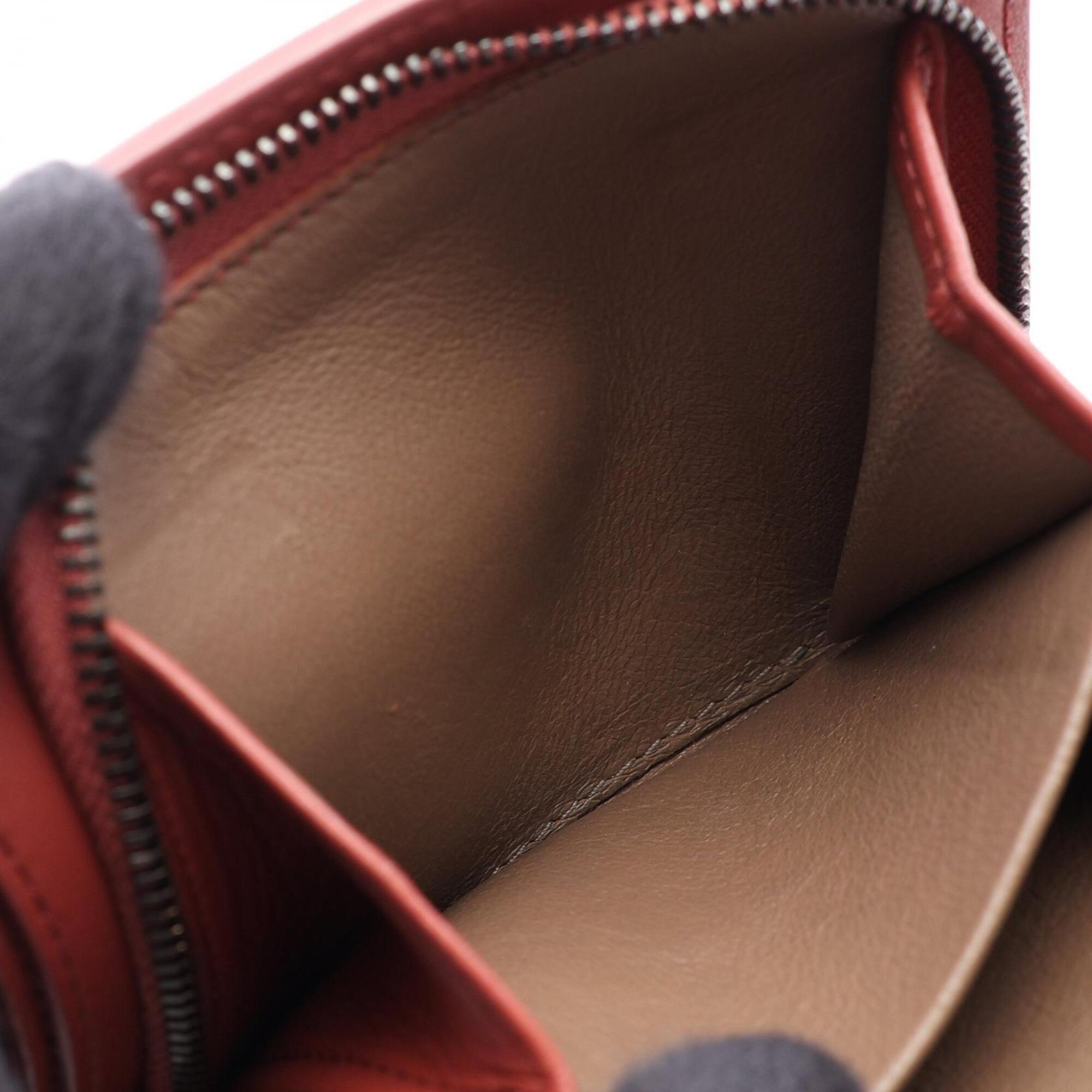 Bottega Veneta Bordeaux Intrecciato Wallet (Bi-Fold) (Pre-Owned)