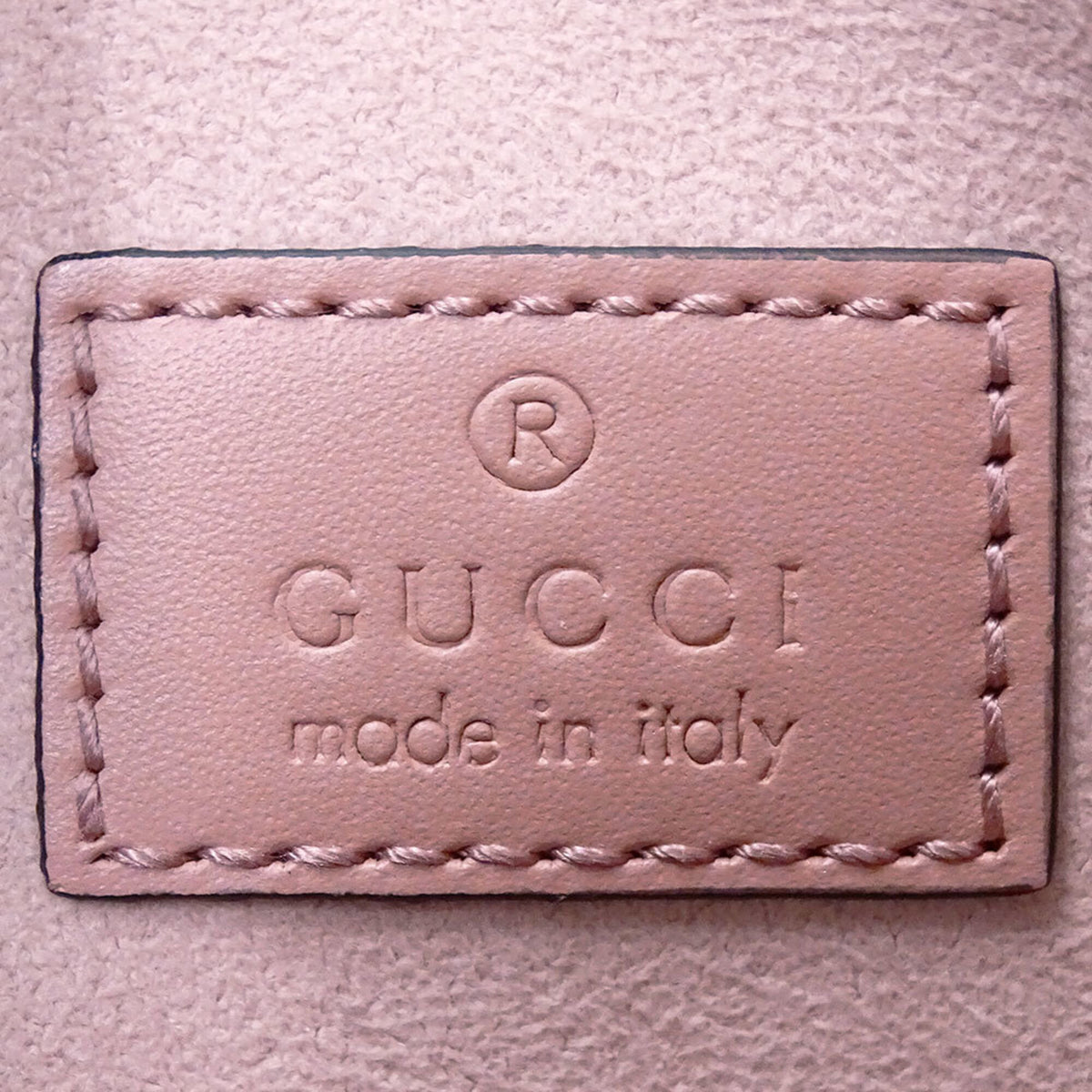 Gucci Pink Gg Leather Handbag Shoulder Bag (Pre-Owned)