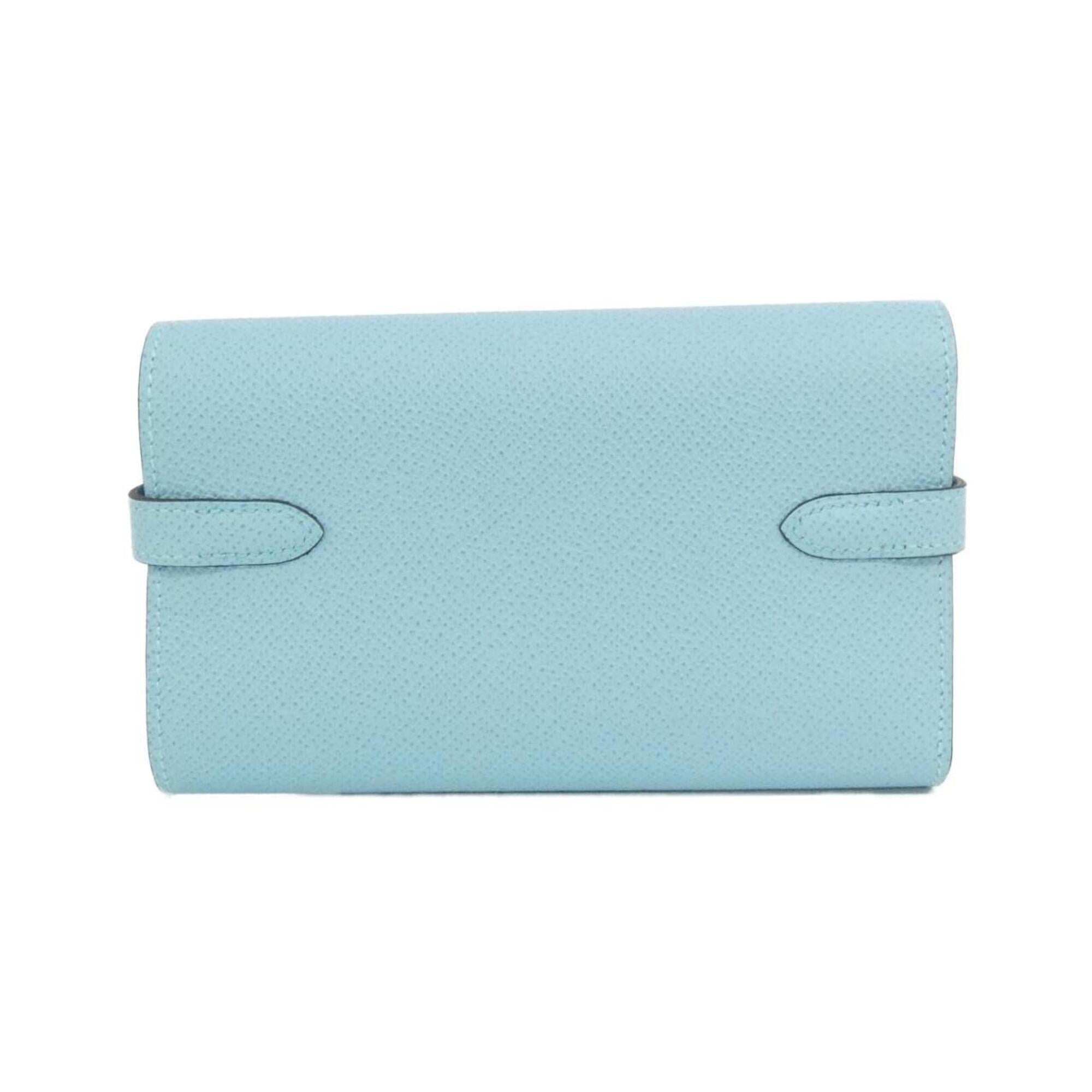 Hermes Blue Atoll Epsom Leather Long Wallet (Bi-Fold) (Pre-Owned)
