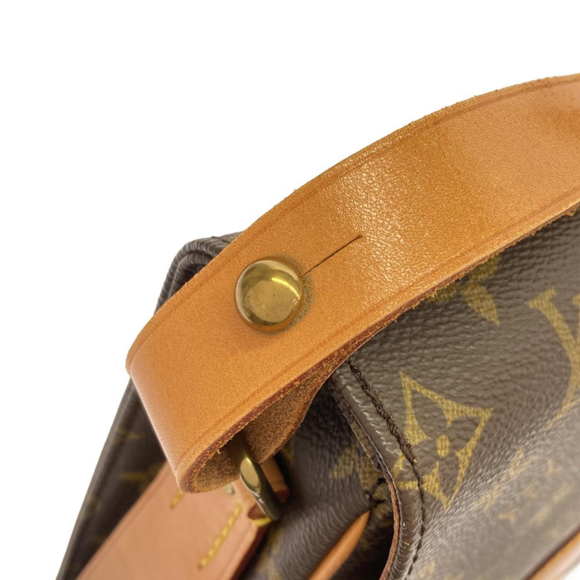 Louis Vuitton Marron Coated Canvas Shoulder Bag (Pre-Owned)