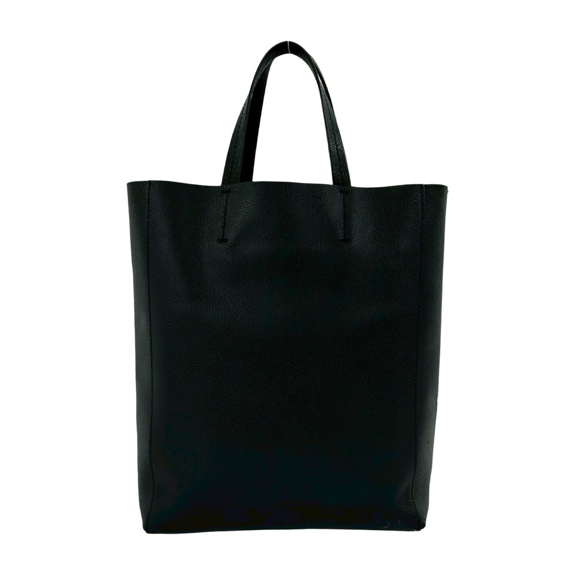 Celine Black Leather Handbag Shoulder Bag Tote Bag (Pre-Owned)