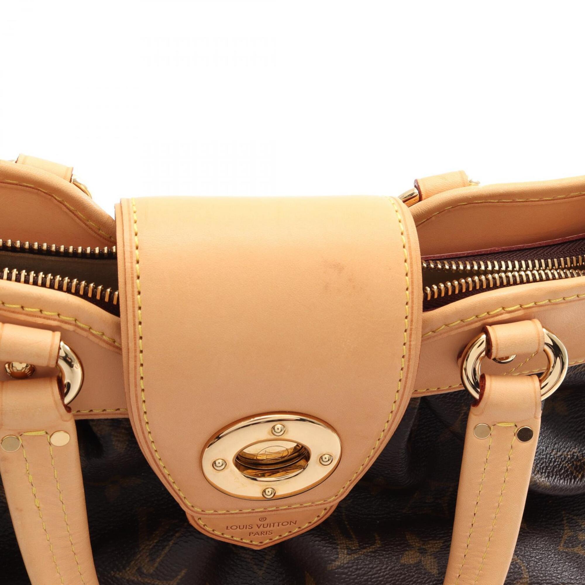 Louis Vuitton Brown Coated Canvas Leather Handbag (Pre-Owned)