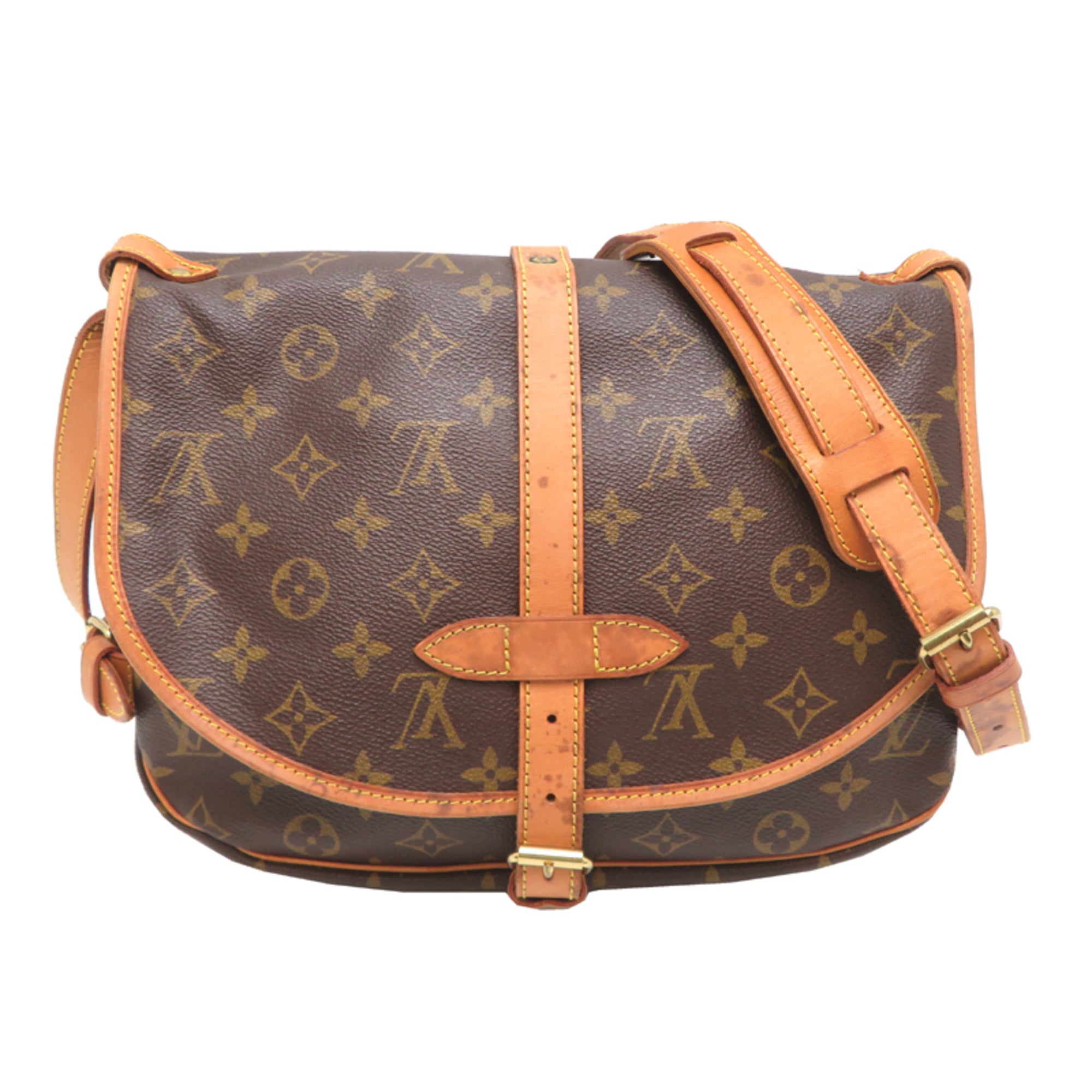 Louis Vuitton Brown Monogram Shoulder Bag (Pre-Owned)