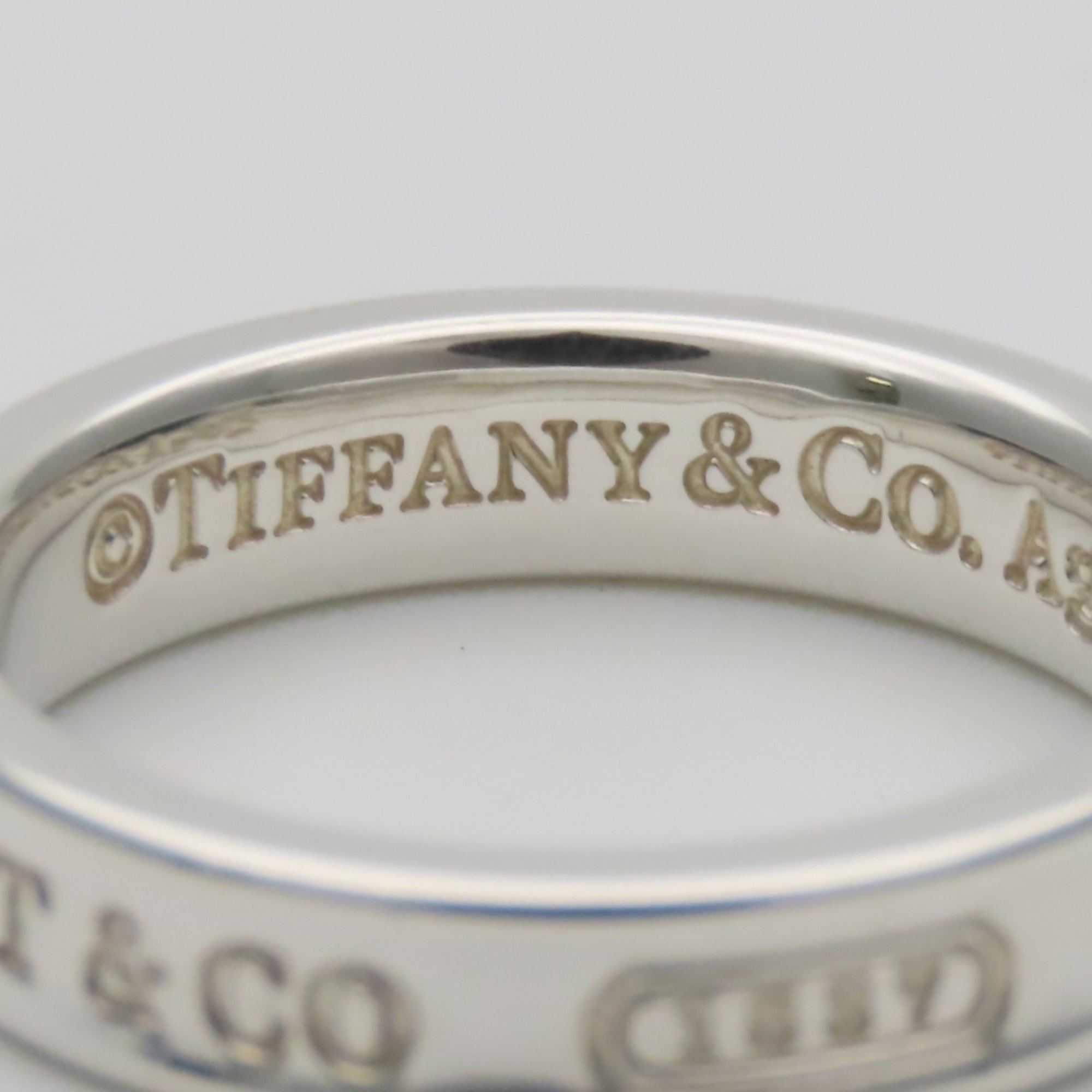 Tiffany Silver Silver 925 Band Ring (Pre-Owned)