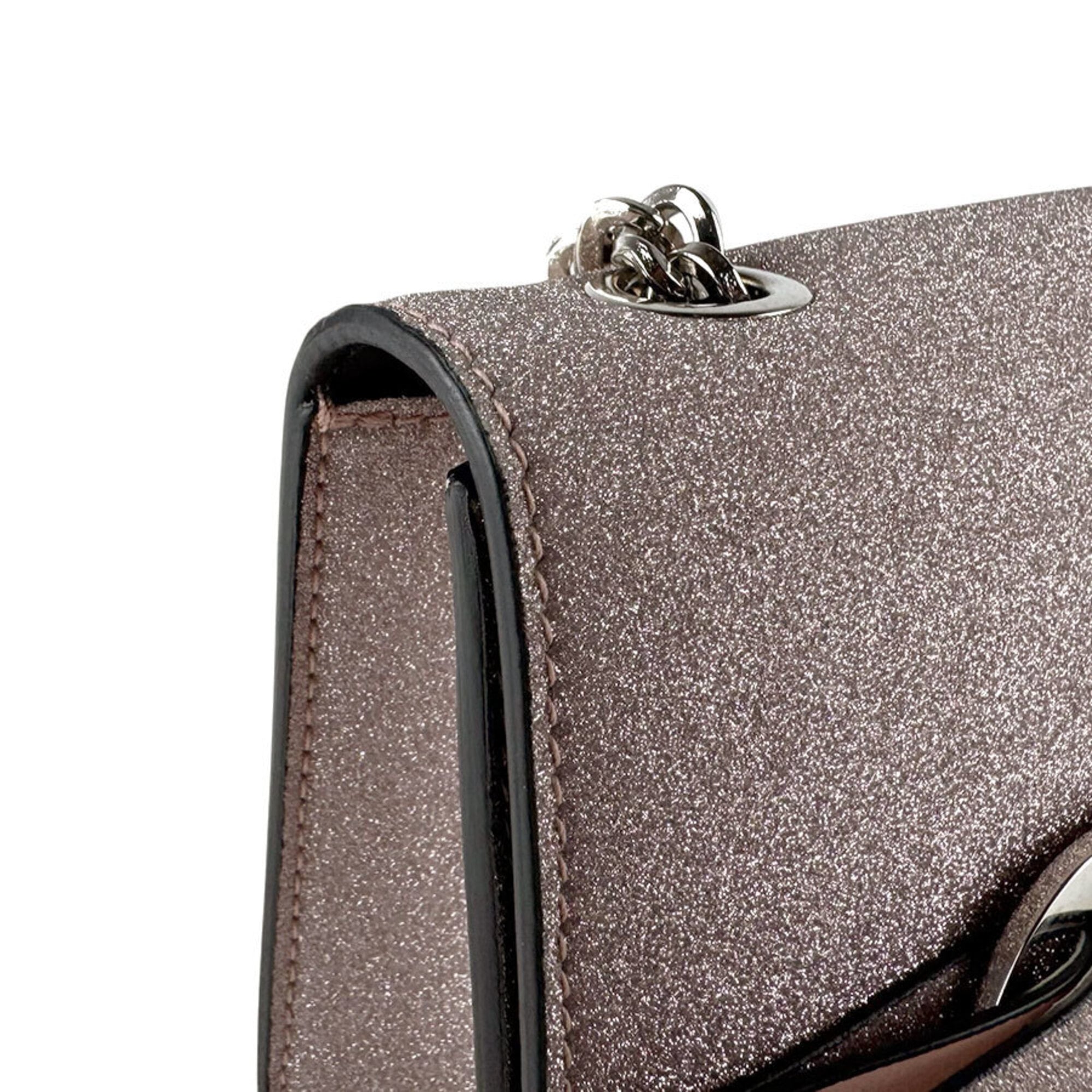 Salvatore Ferragamo Metallic Pink Leather Shoulder Bag (Pre-Owned)