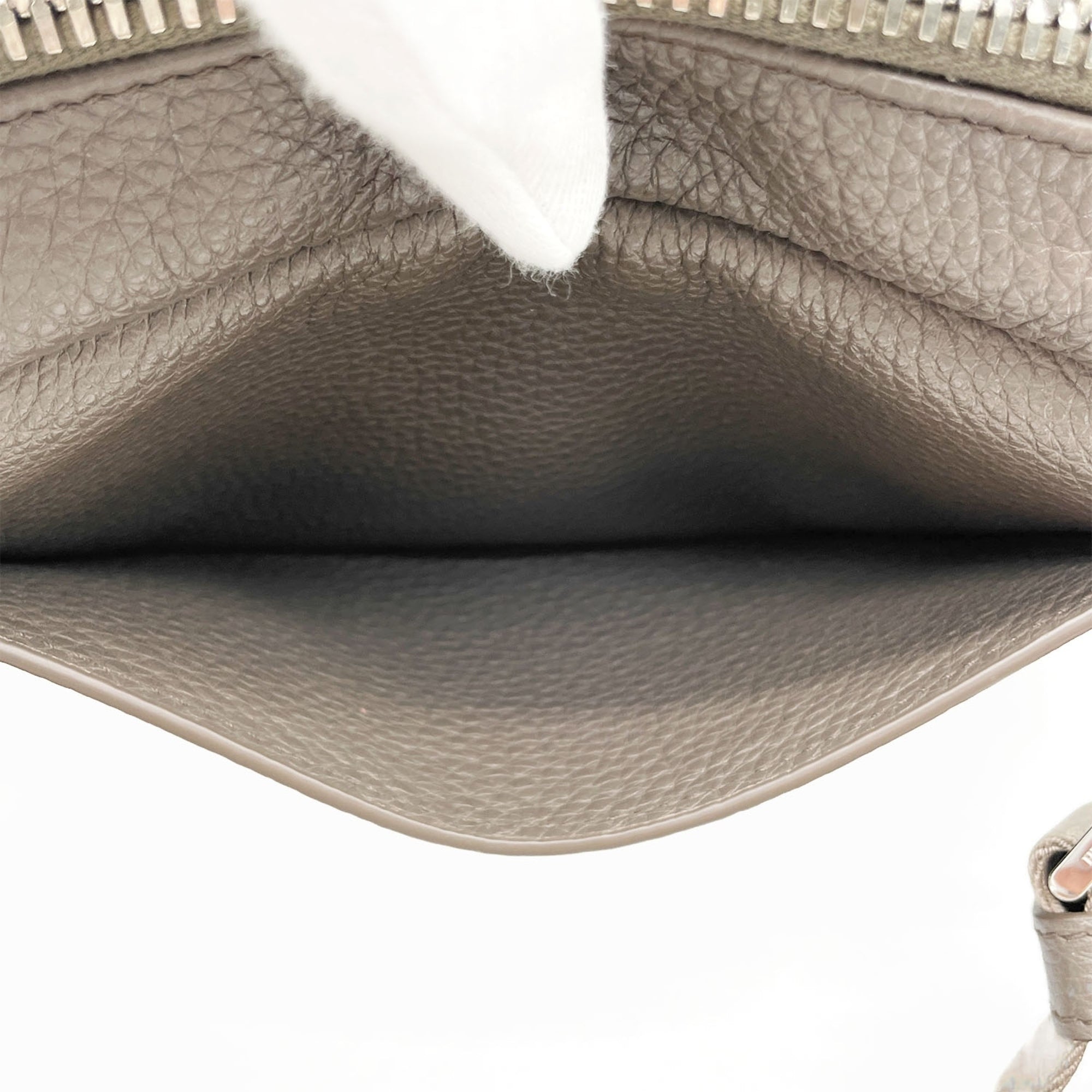 Prada Beige Leather Canvas Shoulder Bag Sling Bag (Pre-Owned)