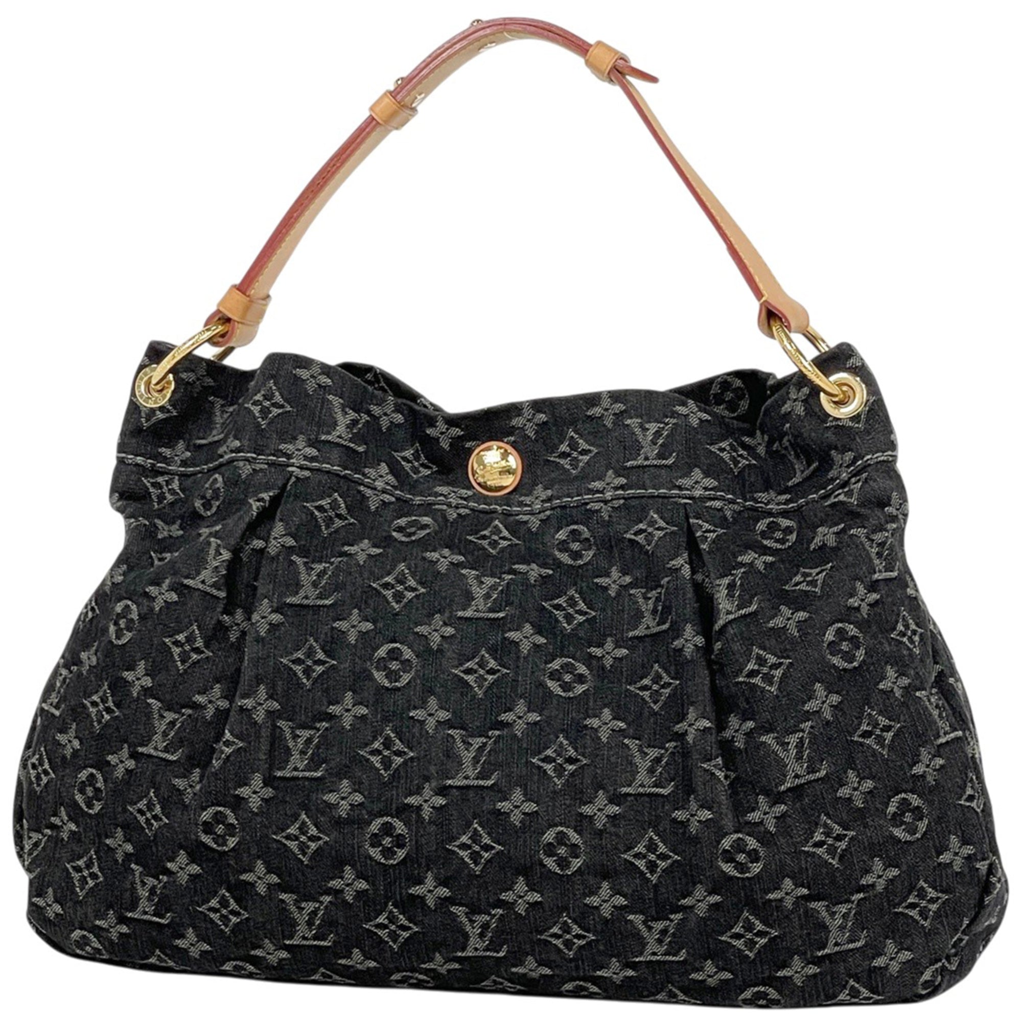 Louis Vuitton Monogram Denim Black Noir Monogram Denim Shoulder Bag (Pre-Owned)