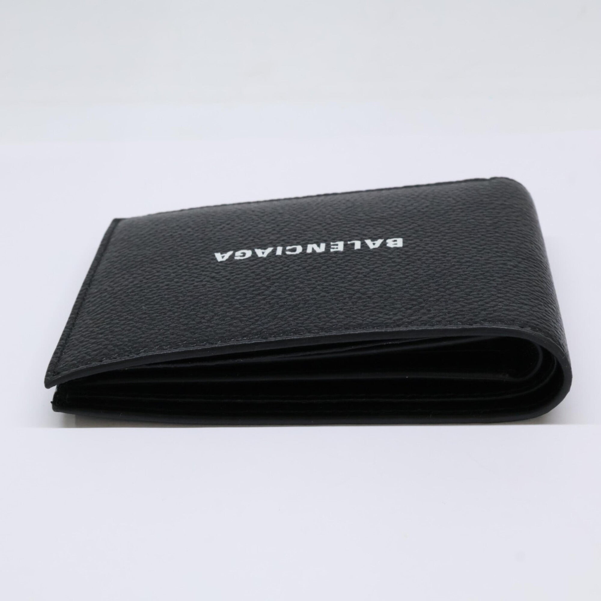 Balenciaga Black White Leather Wallet (Bi-Fold) (Pre-Owned)