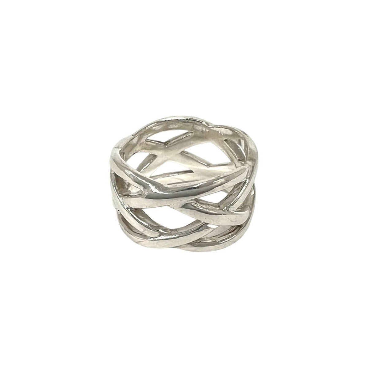 Tiffany Silver Silver 925 Band Ring (Pre-Owned)