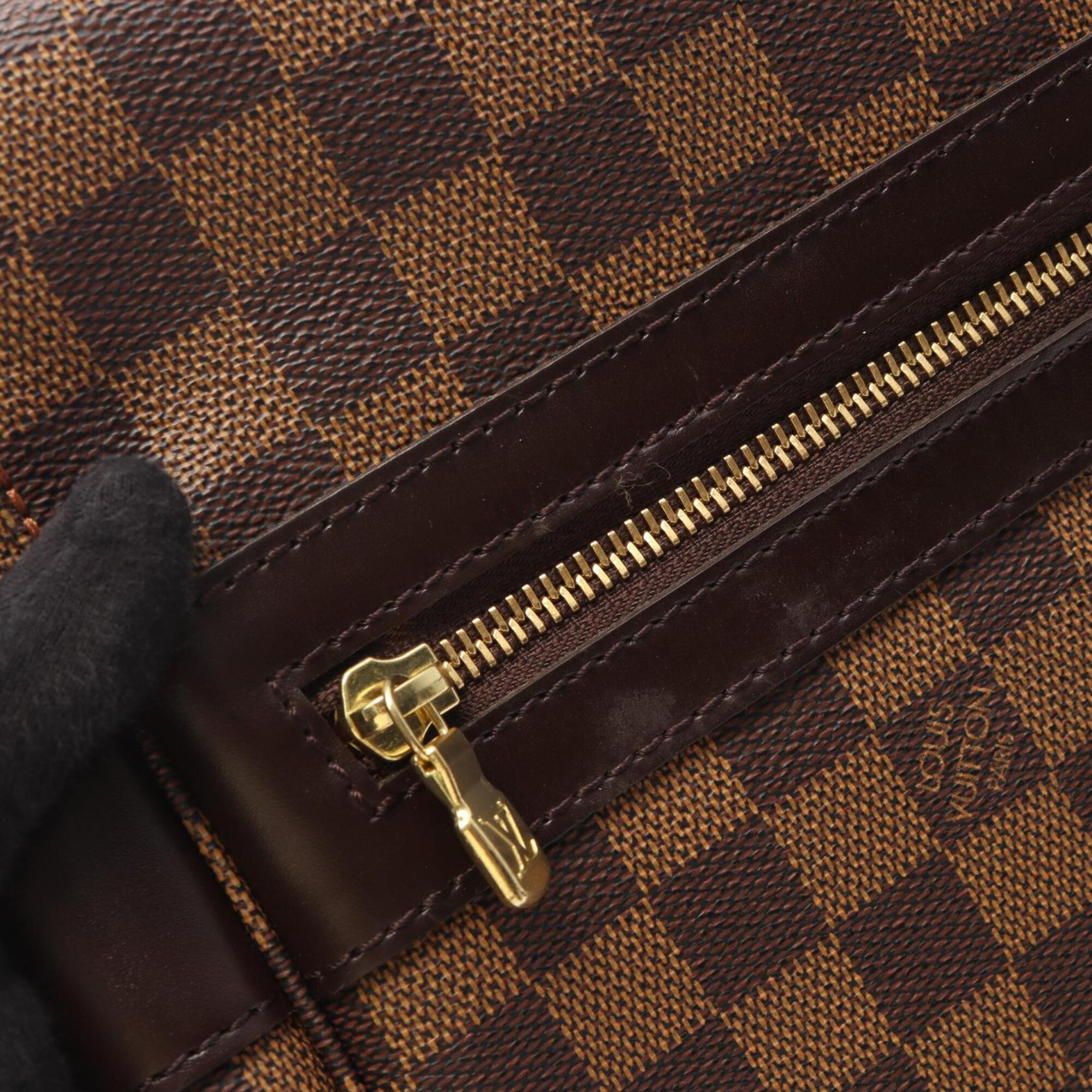 Louis Vuitton Brown Ebene Coated Canvas Pvc Damier Canvas Leather Handbag Shoulder Bag (Pre-Owned)