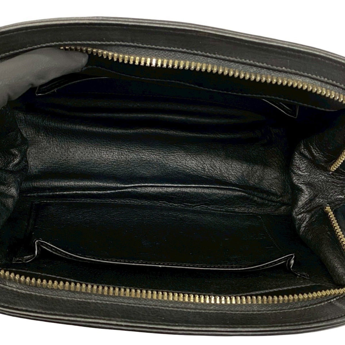 Gucci Black Leather Pochette Shoulder Bag (Pre-Owned)