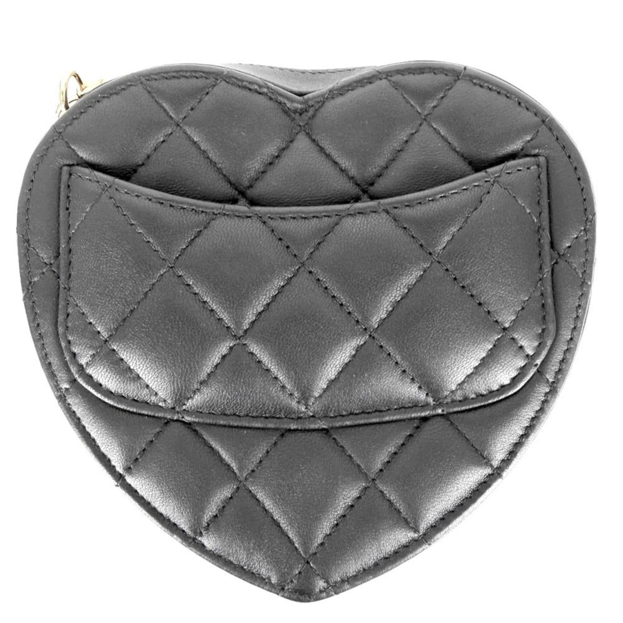 Chanel Black Leather Shoulder Bag (Pre-Owned)