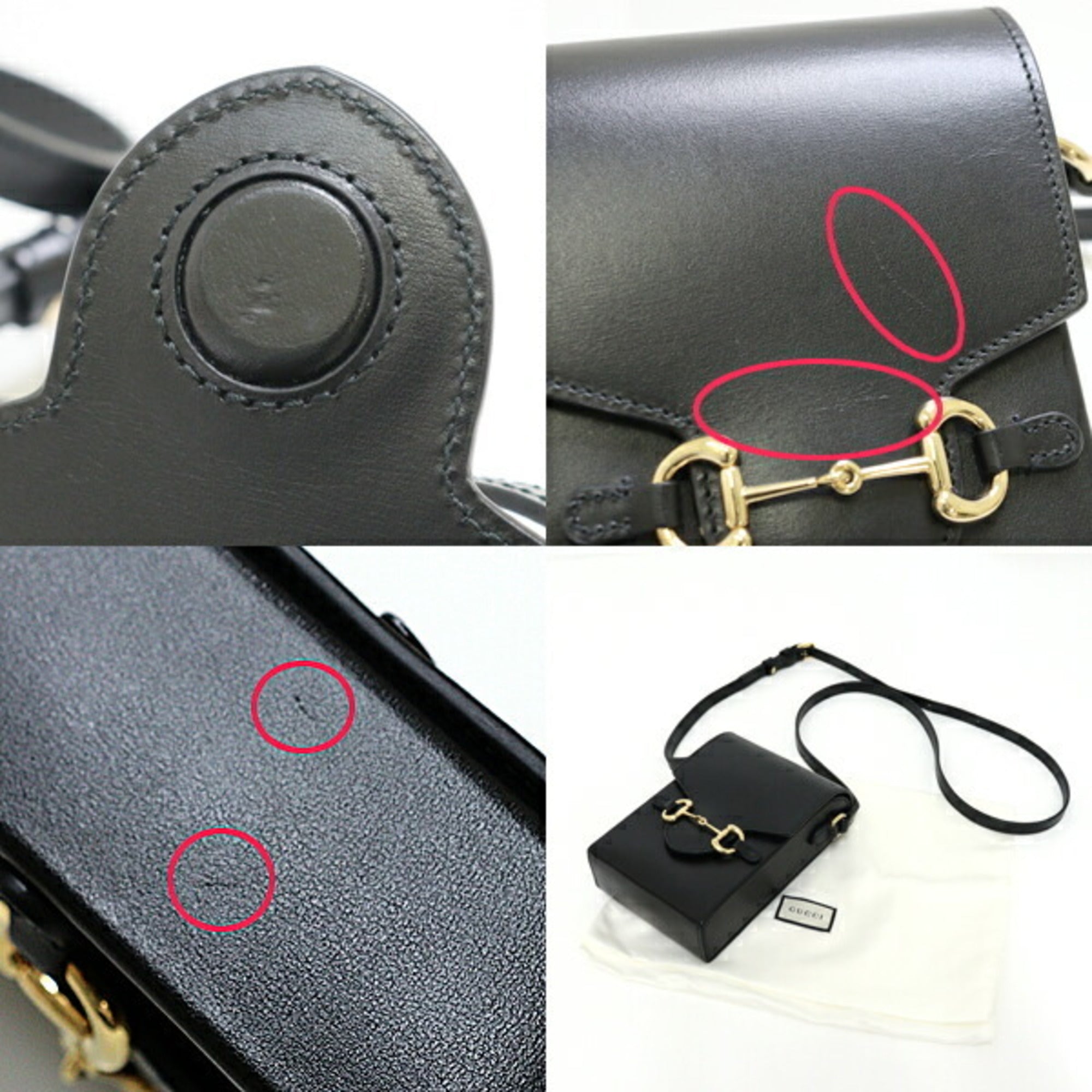 Gucci Black Leather Shoulder Bag (Pre-Owned)