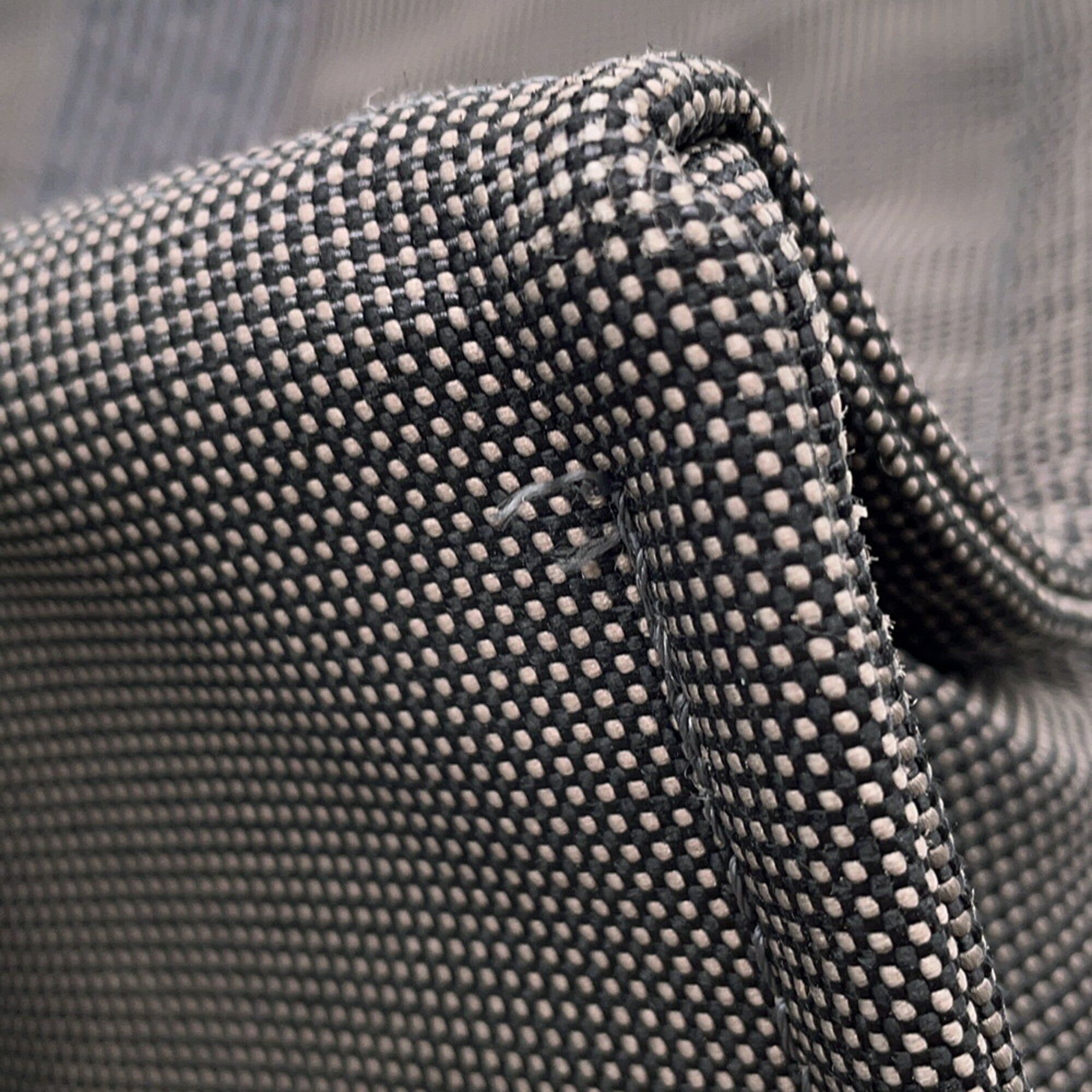 Hermes Her Line Gray Canvas Handbag Tote Bag (Pre-Owned)