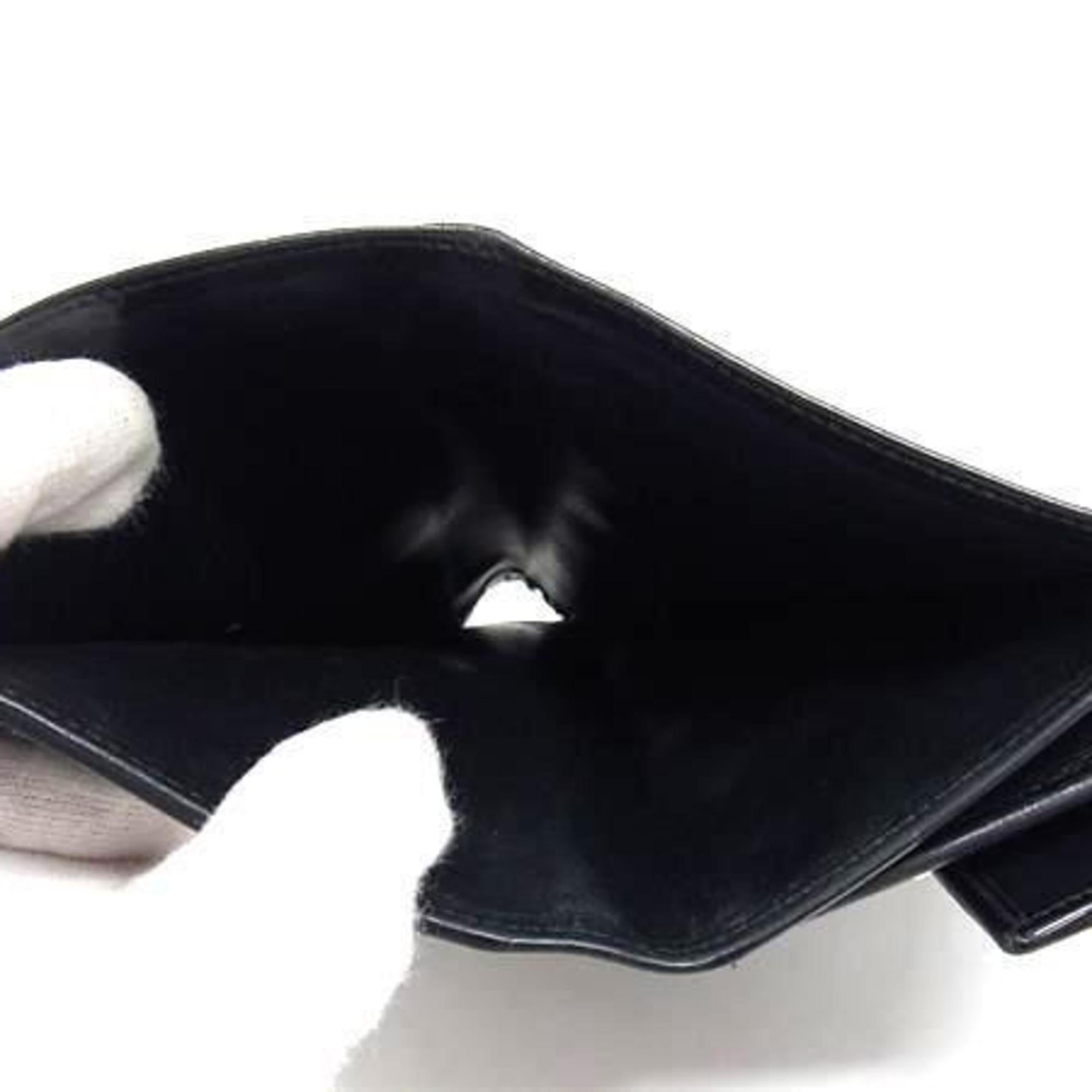 Cartier Black Patent Leather Wallet (Tri-Fold) (Pre-Owned)