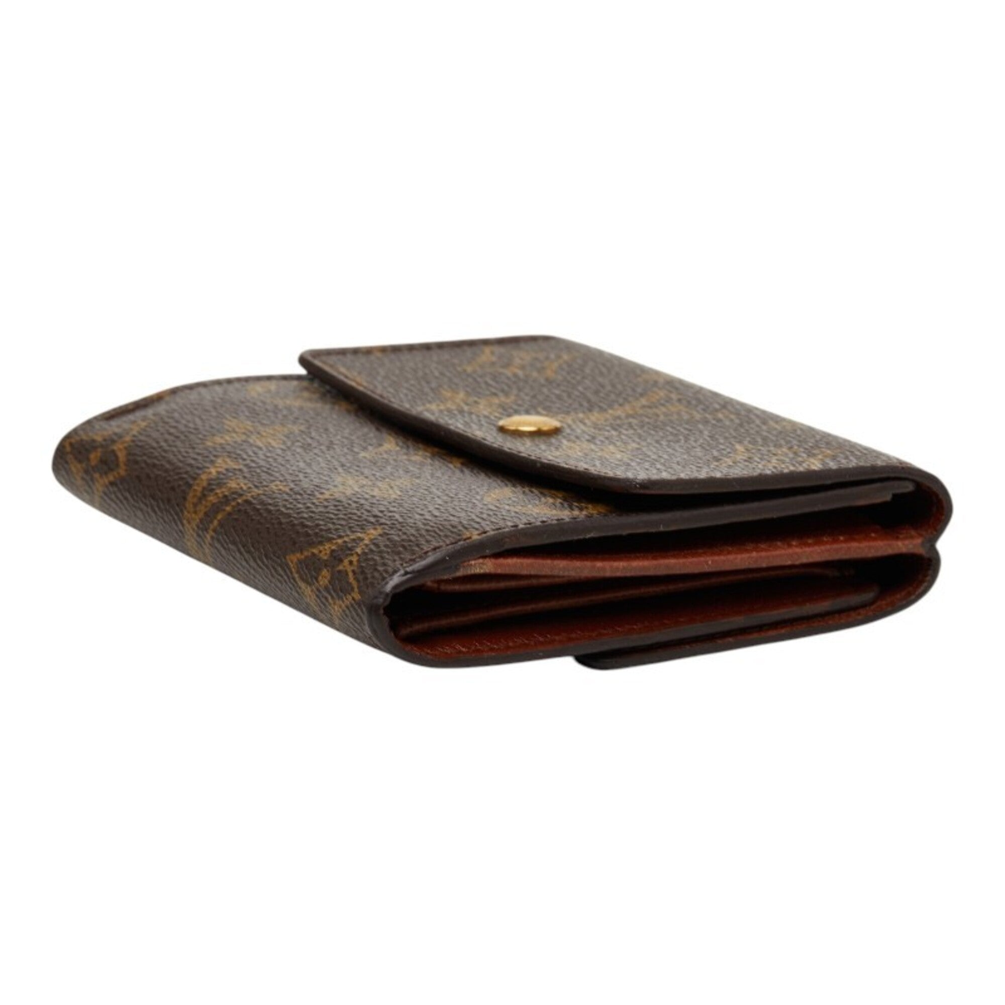 Louis Vuitton Brown Pvc Leather Wallet (Tri-Fold) (Pre-Owned)