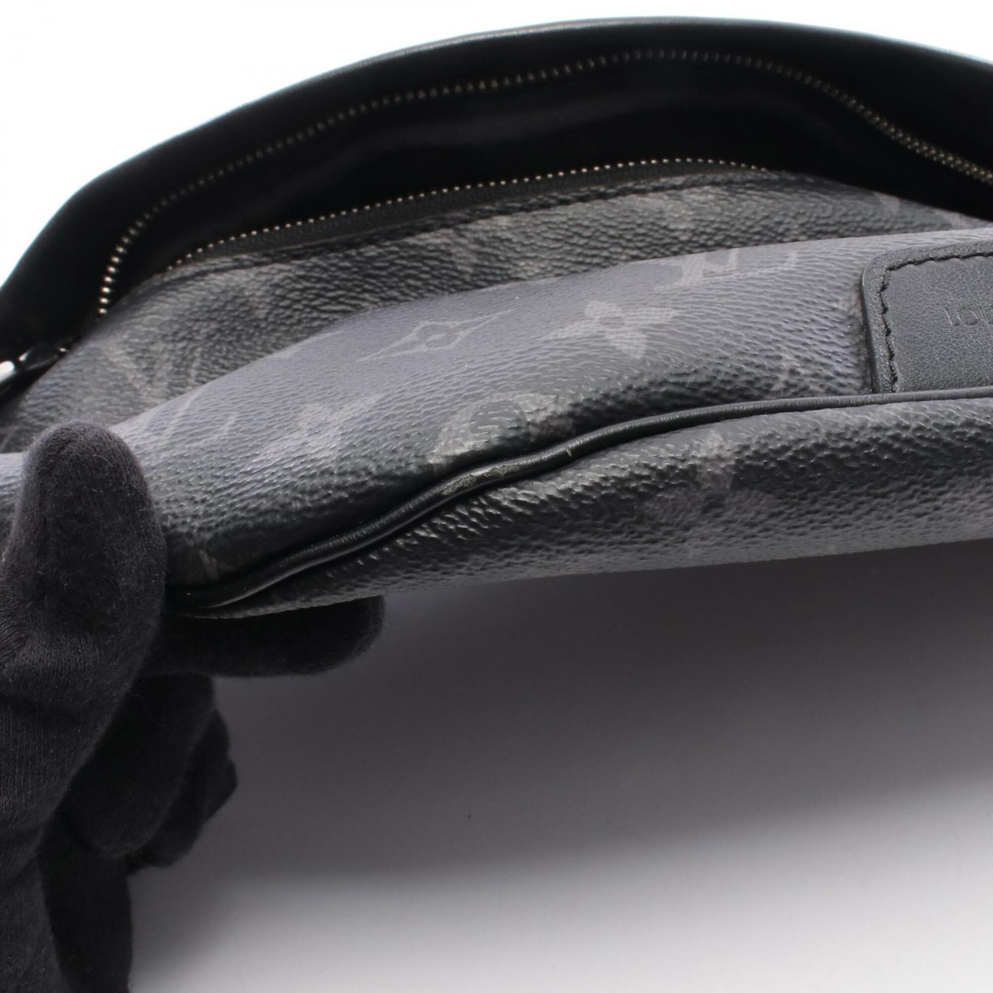 Louis Vuitton Black Coated Canvas Leather Fanny Pack Handbag (Pre-Owned)