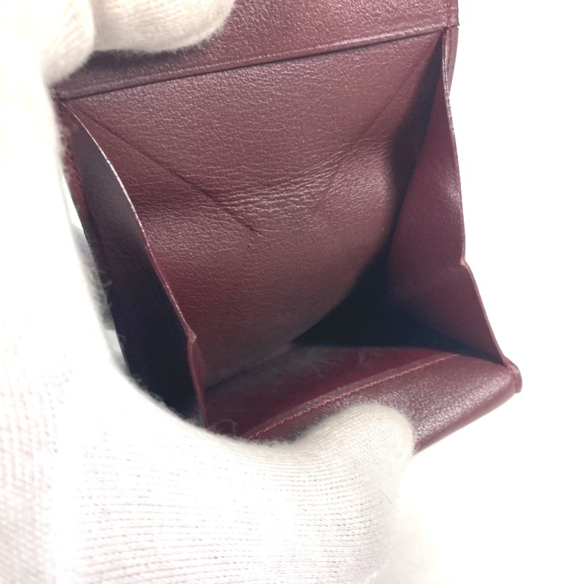 Cartier Black Leather Coin Purse/Coin Case (Pre-Owned)