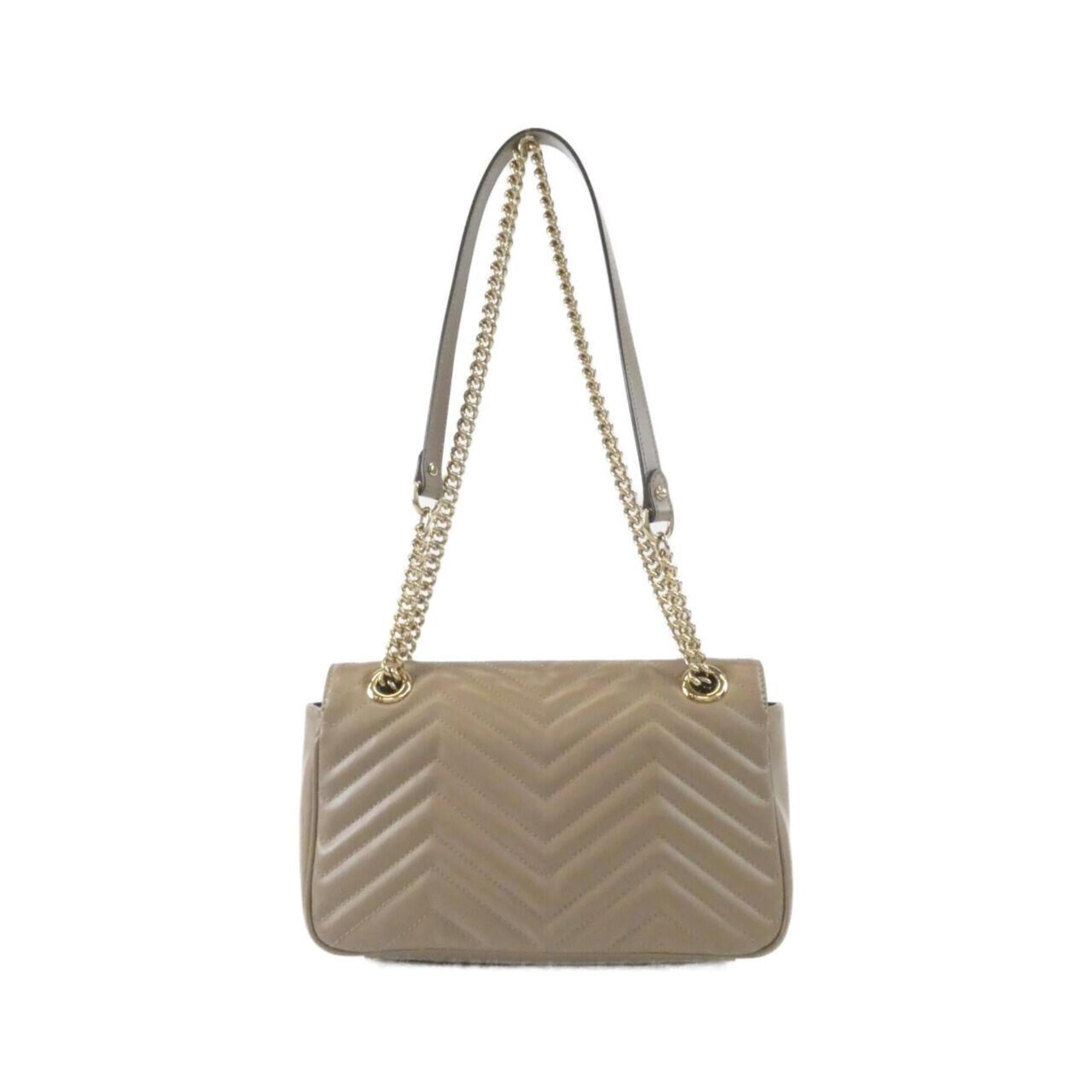 Gucci Brown Leather Shoulder Bag (Pre-Owned)