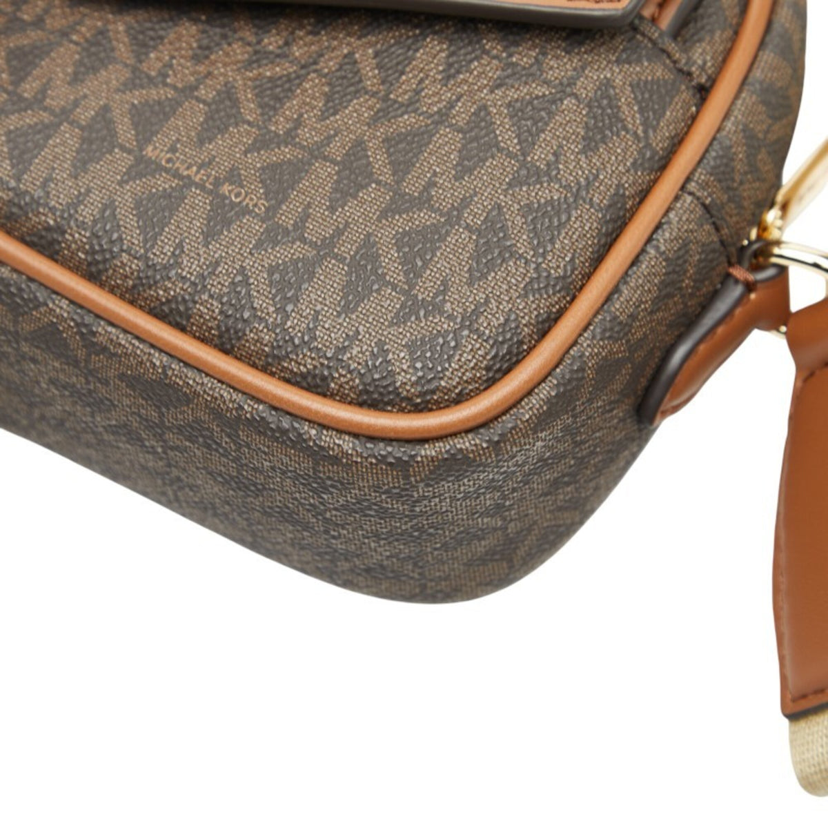 Michael Kors Brown Pvc Leather Pouch Shoulder Bag (Pre-Owned)