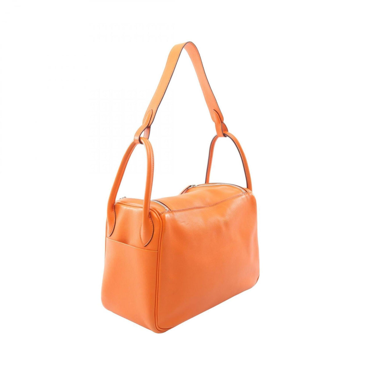 Hermes Orange Swift Leather Handbag Shoulder Bag (Pre-Owned)