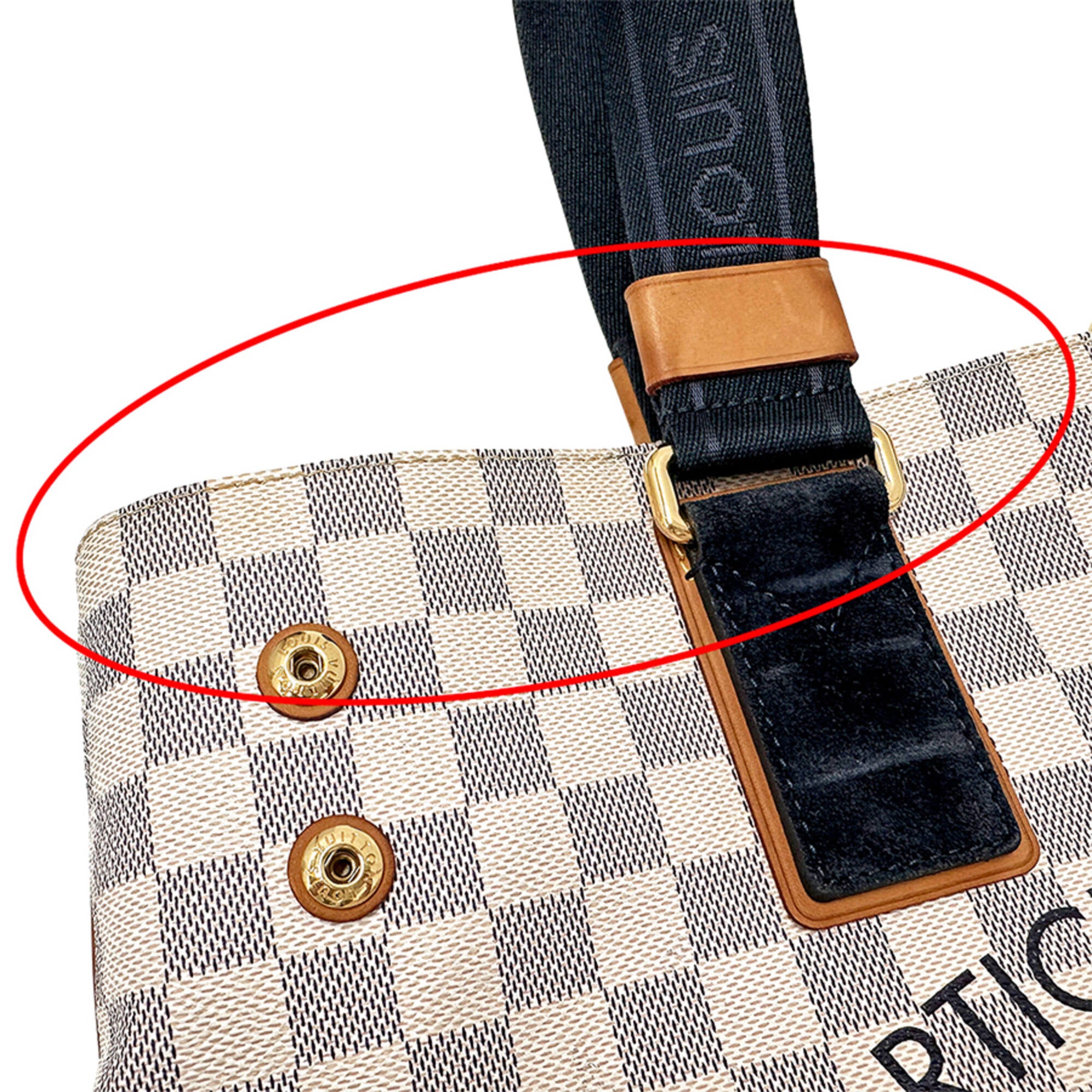 Louis Vuitton Damier Azur Damier Azur Handbag Tote Bag (Pre-Owned)