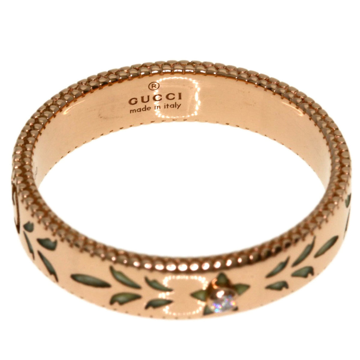 Gucci Icon Pink Gold (18K) Band Ring (Pre-Owned)