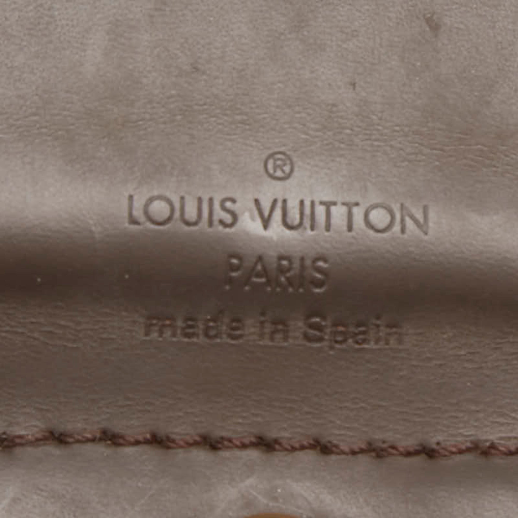 Louis Vuitton Brown Pvc Leather Handbag Tote Bag (Pre-Owned)
