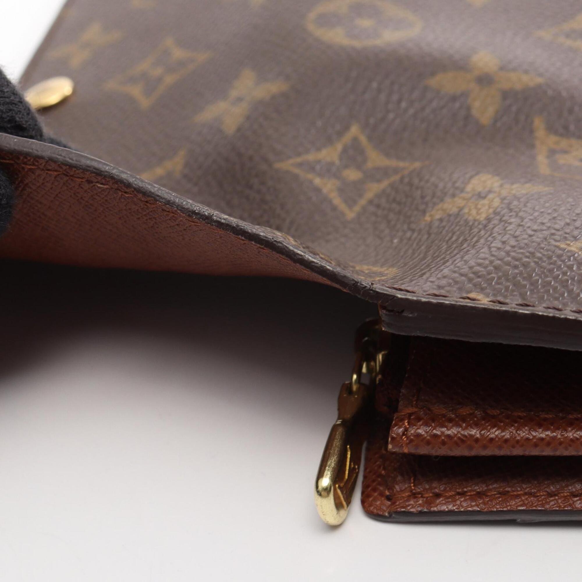 Louis Vuitton Brown Pvc Long Wallet (Bi-Fold) (Pre-Owned)