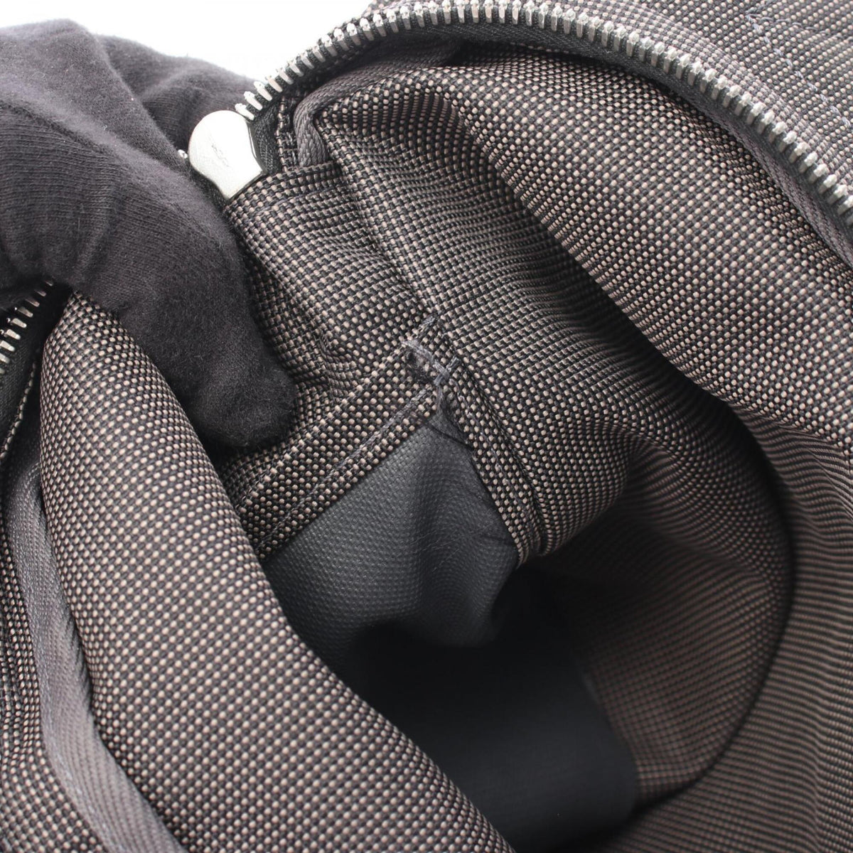 Hermes Gray Nylon Canvas Backpack Handbag (Pre-Owned)