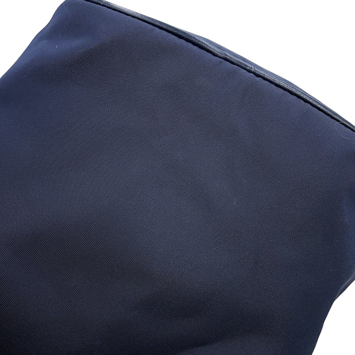 Prada Navy Nylon Leather Handbag (Pre-Owned)