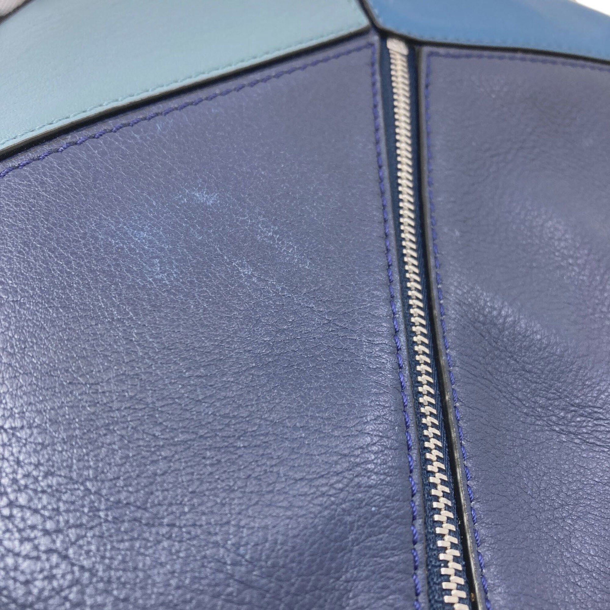 Loewe Puzzle Blue Shoulder Bag (Pre-Owned)