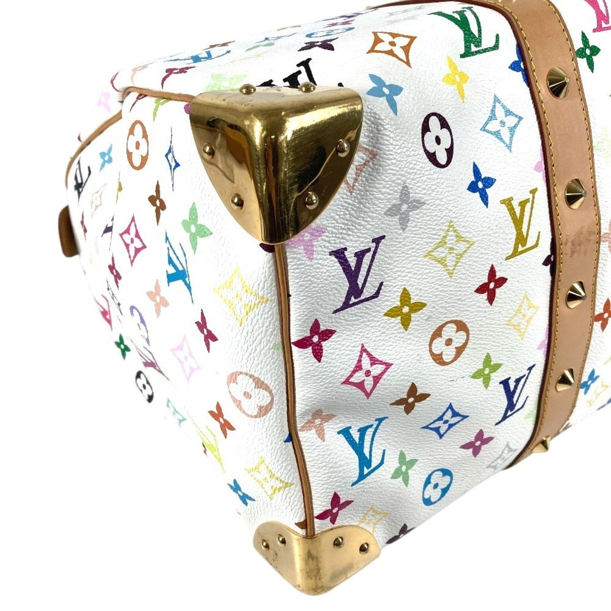Louis Vuitton Monogram Multicolore Blanc White Monogram Multicolore Boston Bag Handbag (Pre-Owned)