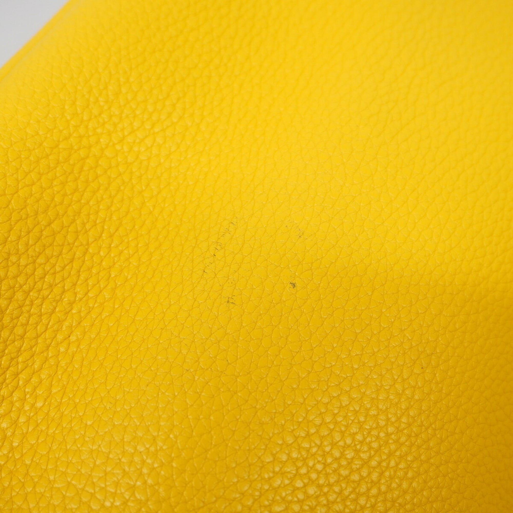 Hermes Yellow Taurillon Clemence Leather Shoulder Bag (Pre-Owned)