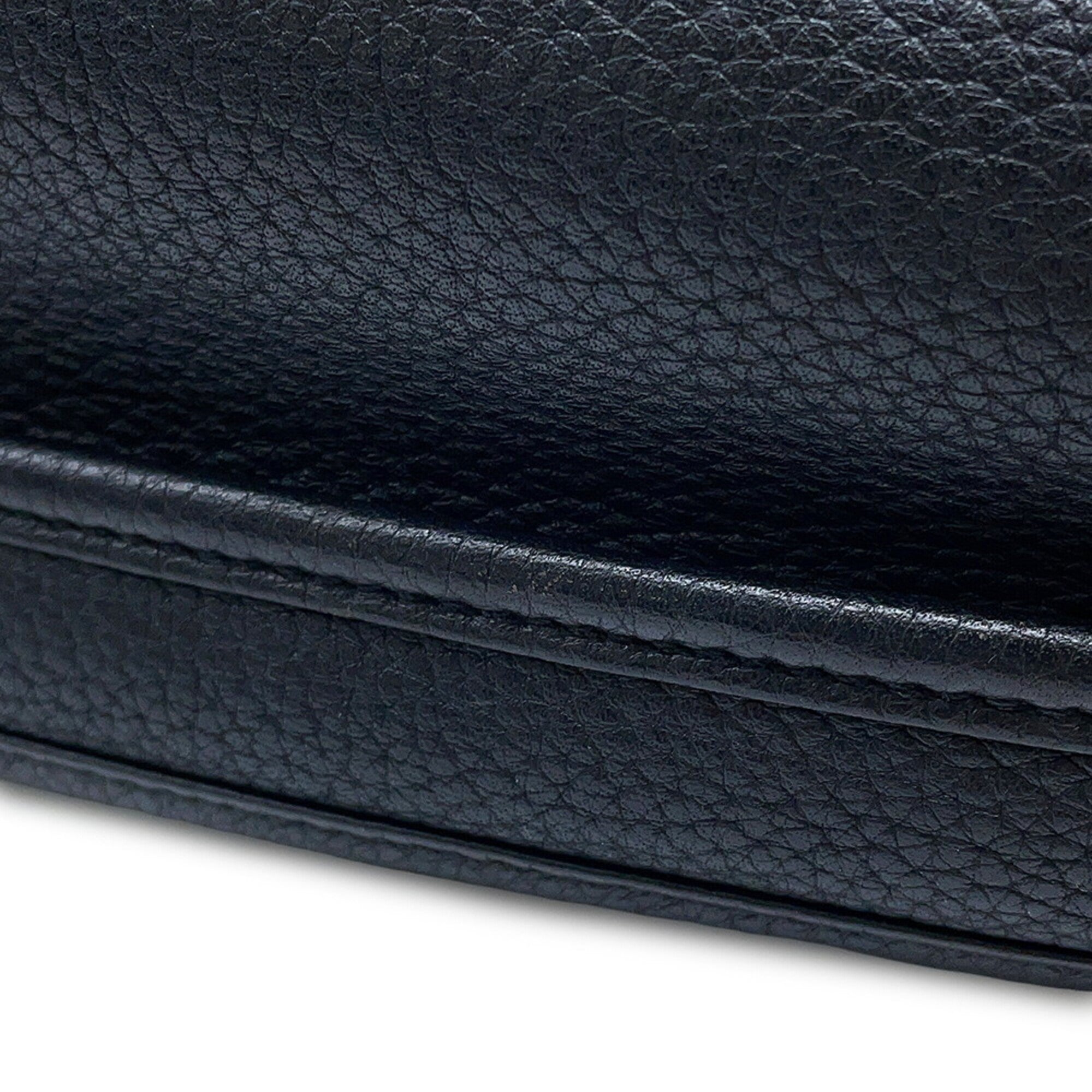 Hermes Evelyne Black Taurillon Clemence Leather Handbag Shoulder Bag (Pre-Owned)